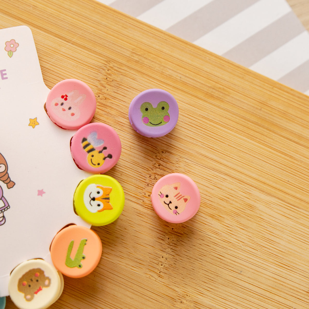 Mini Pinces Rondes Animaux (x10)