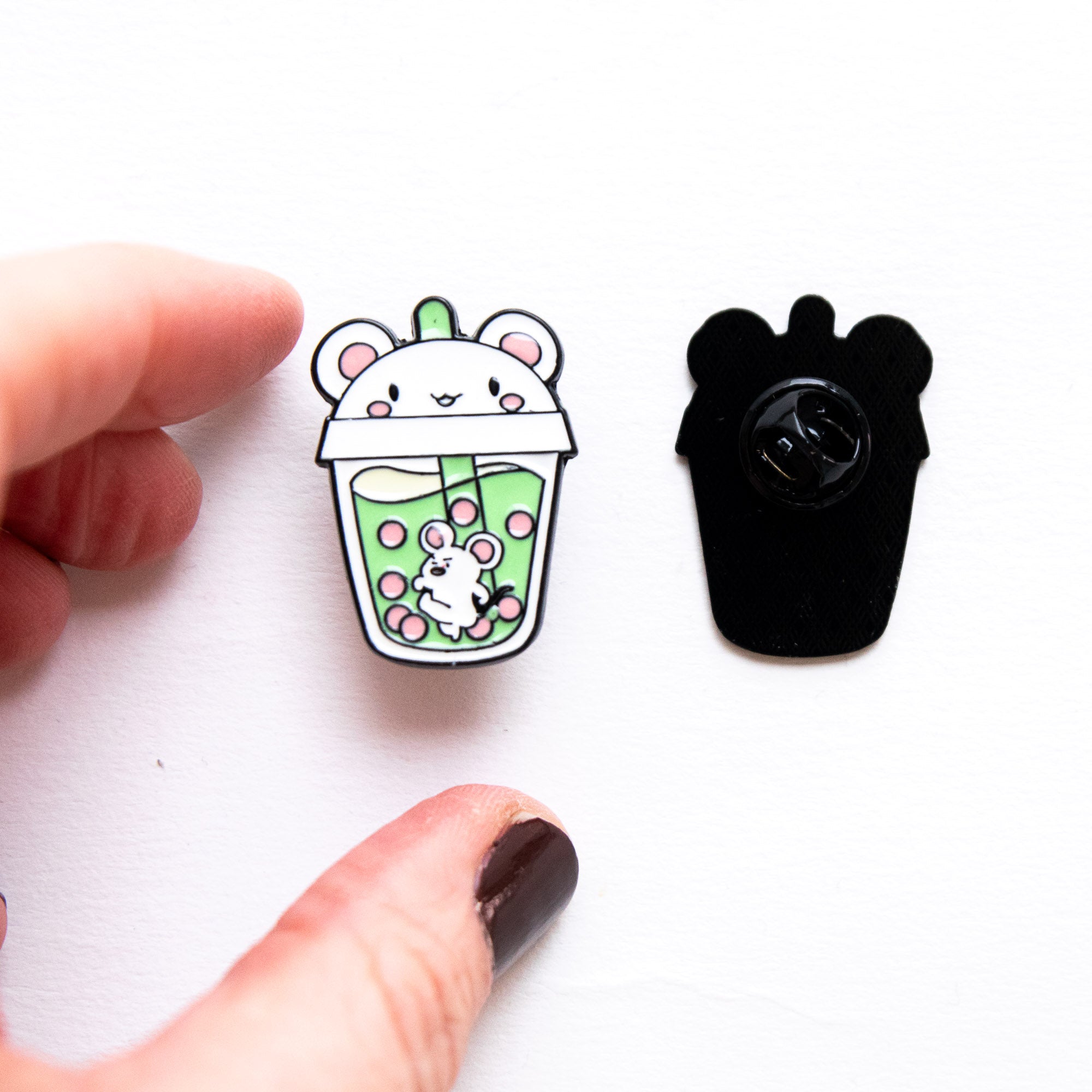 Pin's Bubble Tea Souris Verte