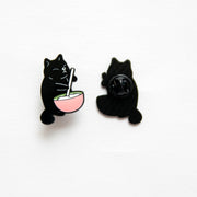 Schwarze Katze Kochnadel