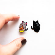 Pin's Chat & Pot de Glace