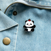 Panda &amp; Apfel-Pin