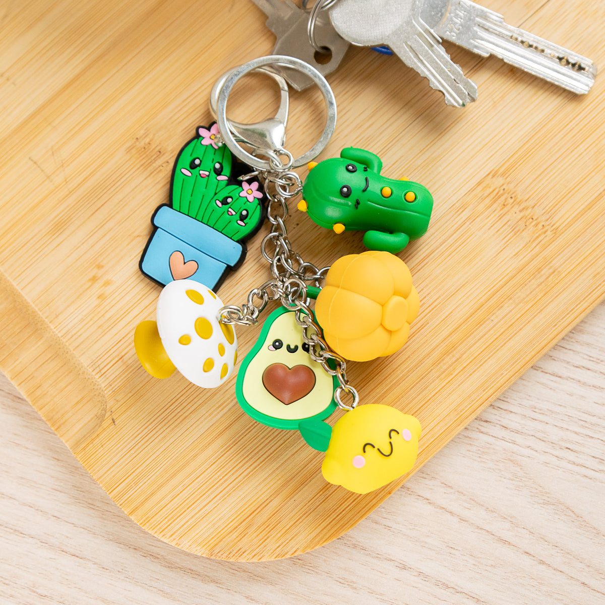 Porte-clés Avocat & Cactus