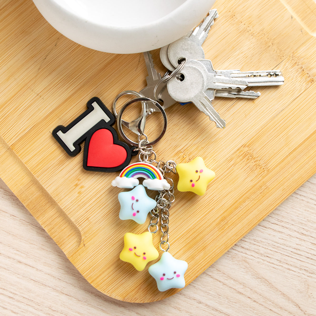 Porte-clés Etoiles & I Love You