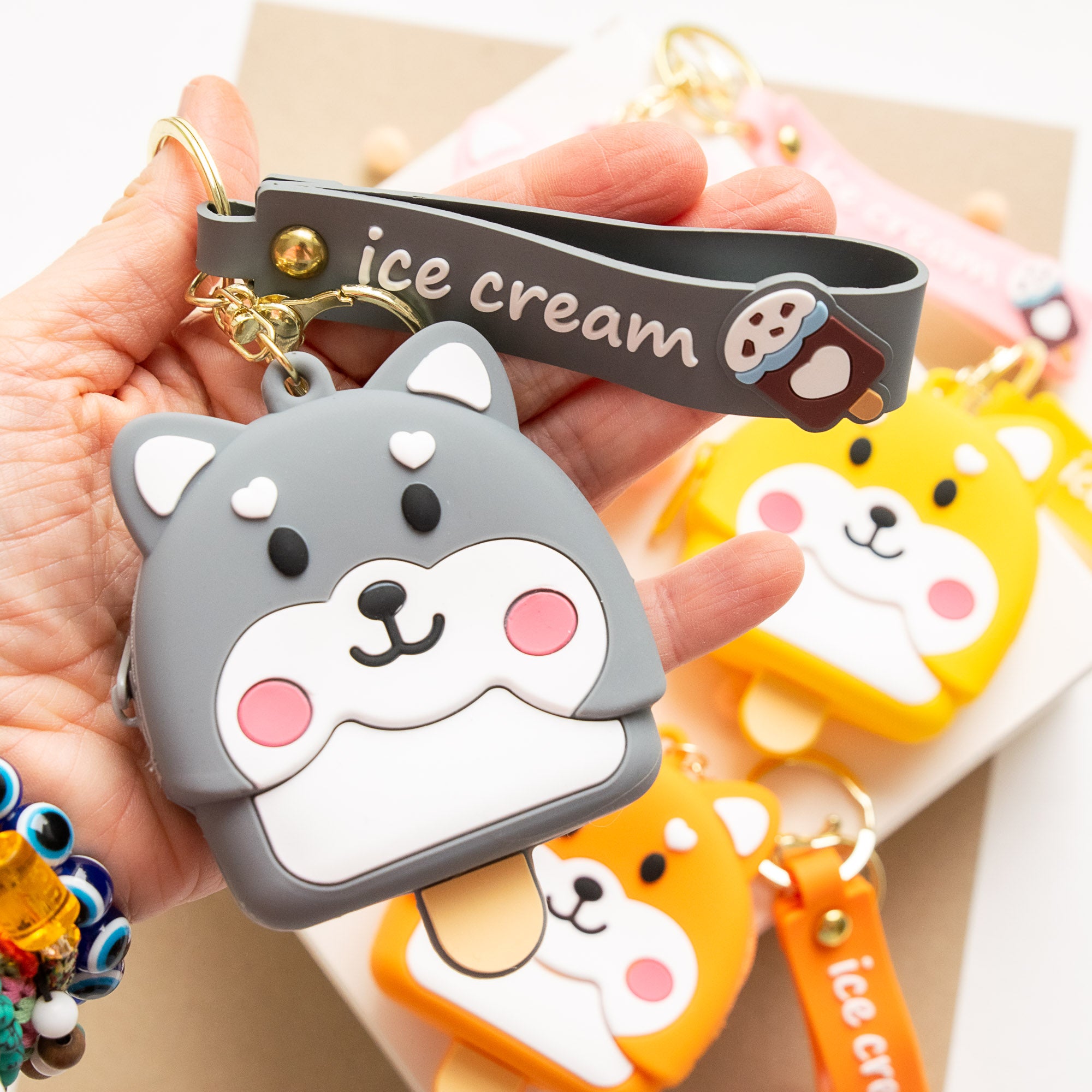 Porte Monnaie en silicone Glace Shiba Inu