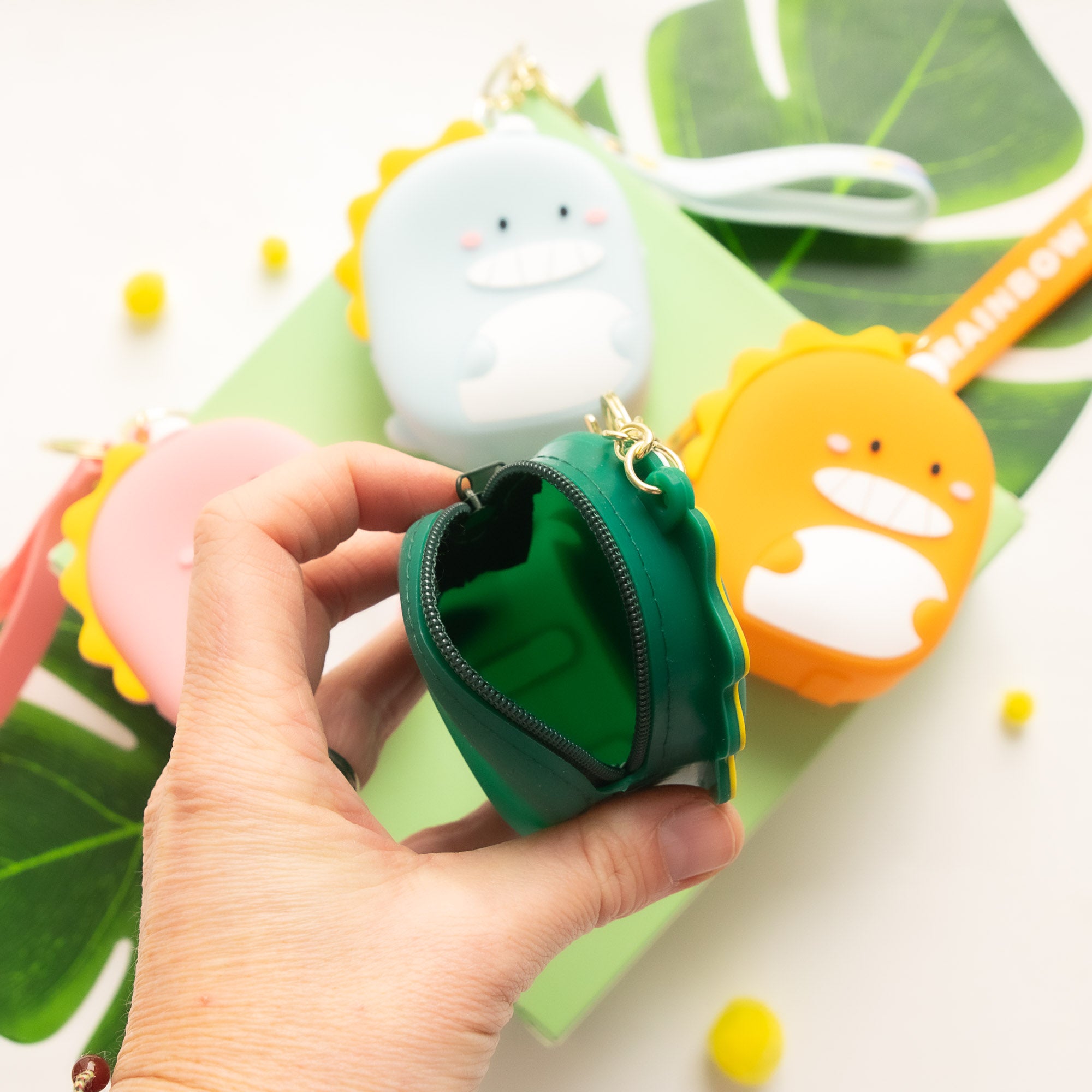 Porte Monnaie en silicone Dinosaure