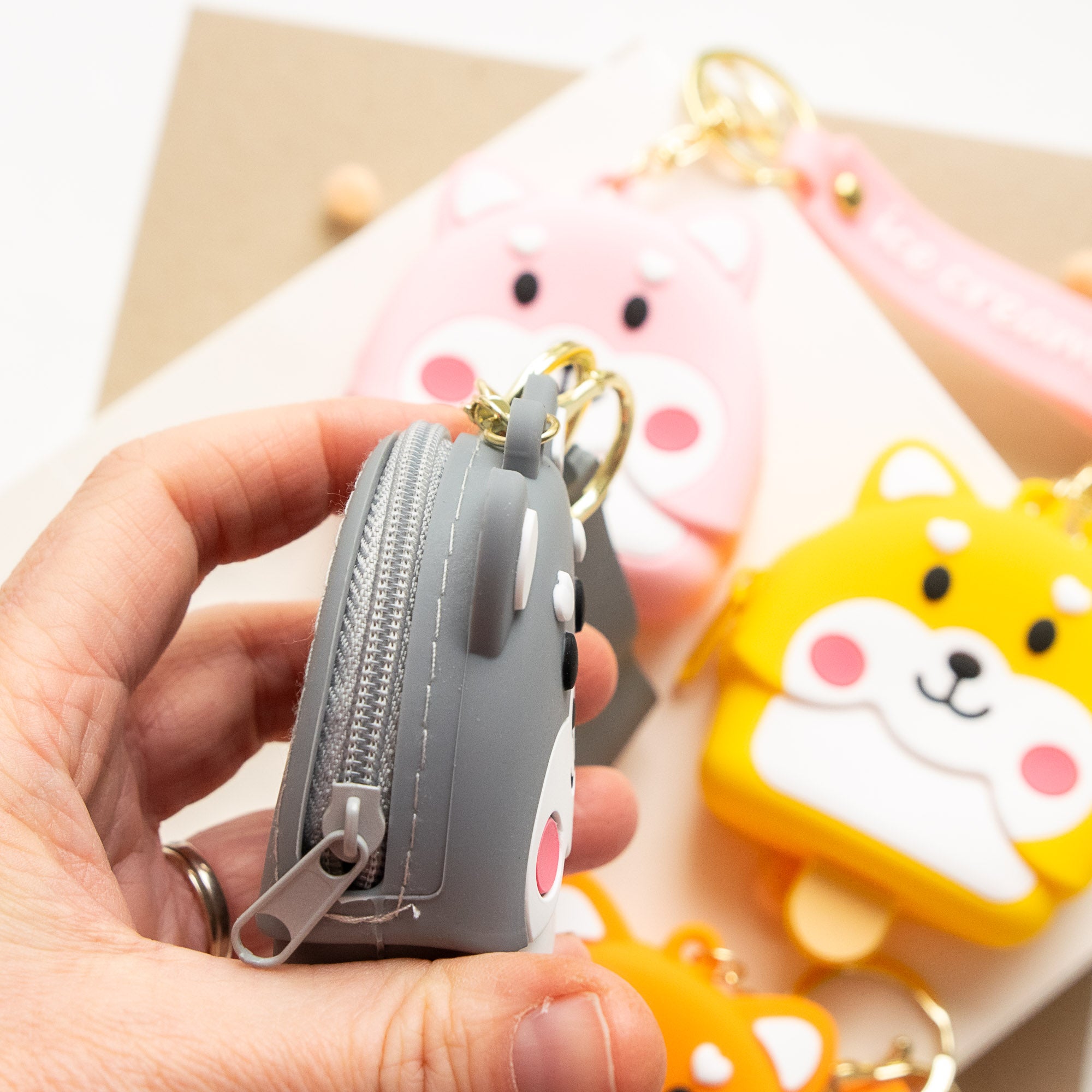 Porte Monnaie en silicone Glace Shiba Inu