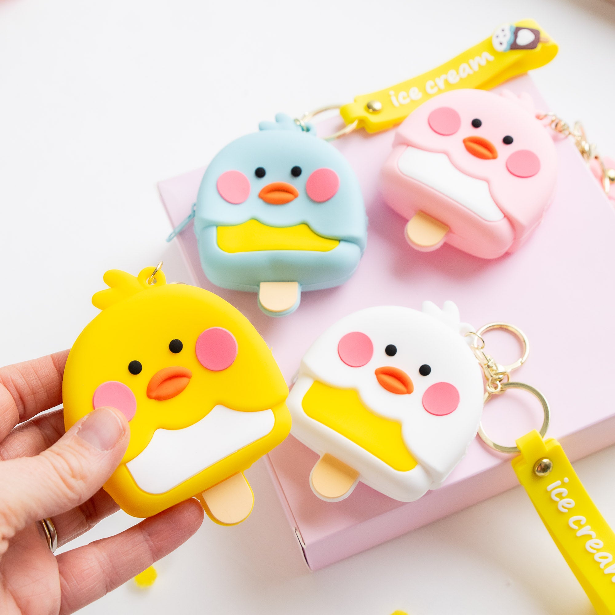 Porte Monnaie en silicone Poussin - Glace