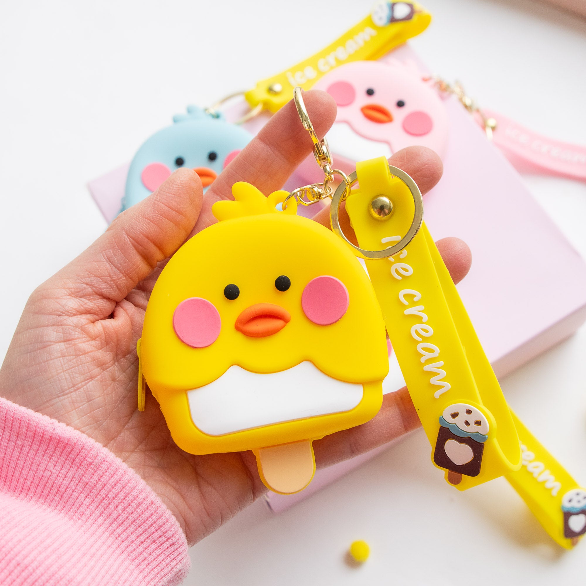 Porte Monnaie en silicone Poussin - Glace