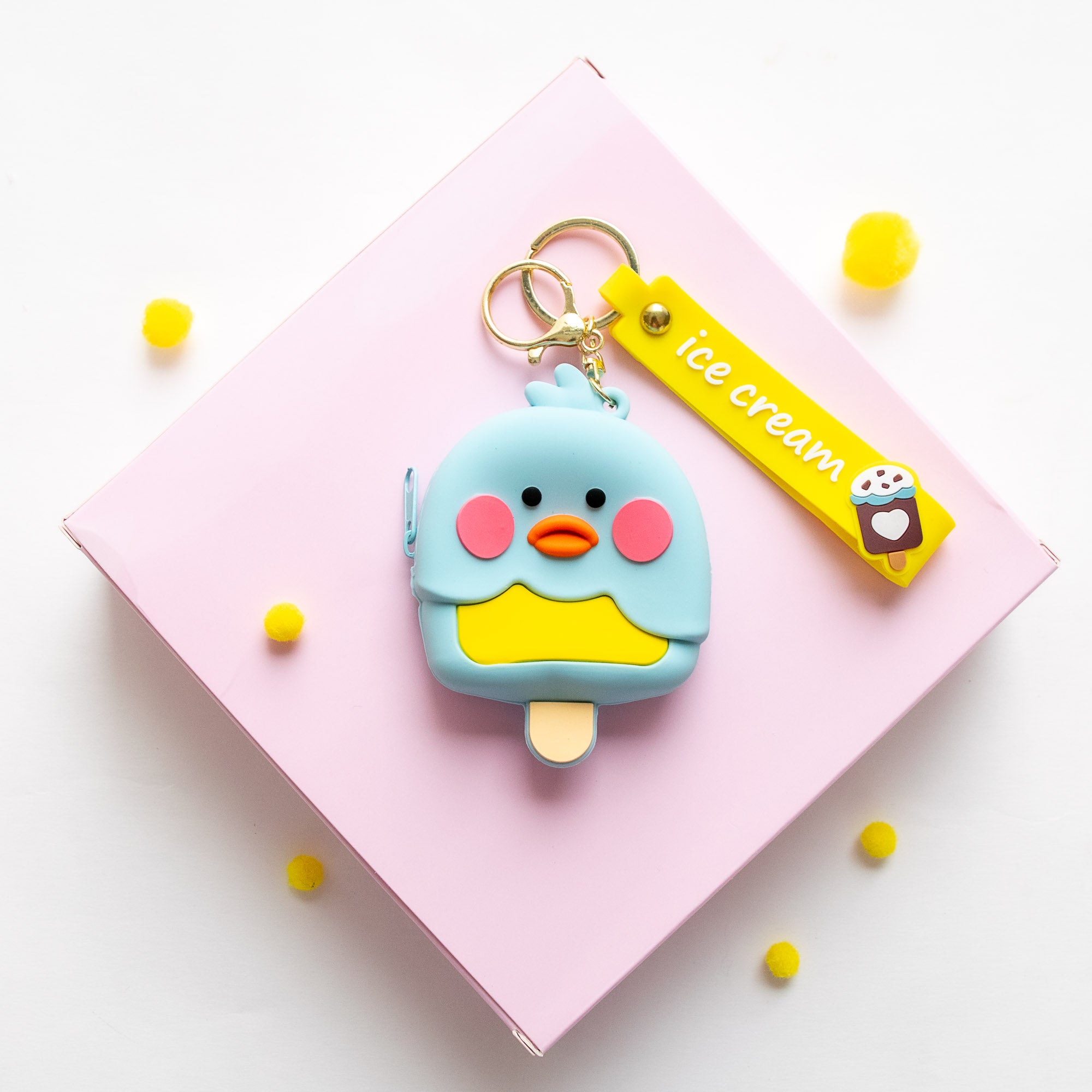 Porte Monnaie en silicone Poussin - Glace