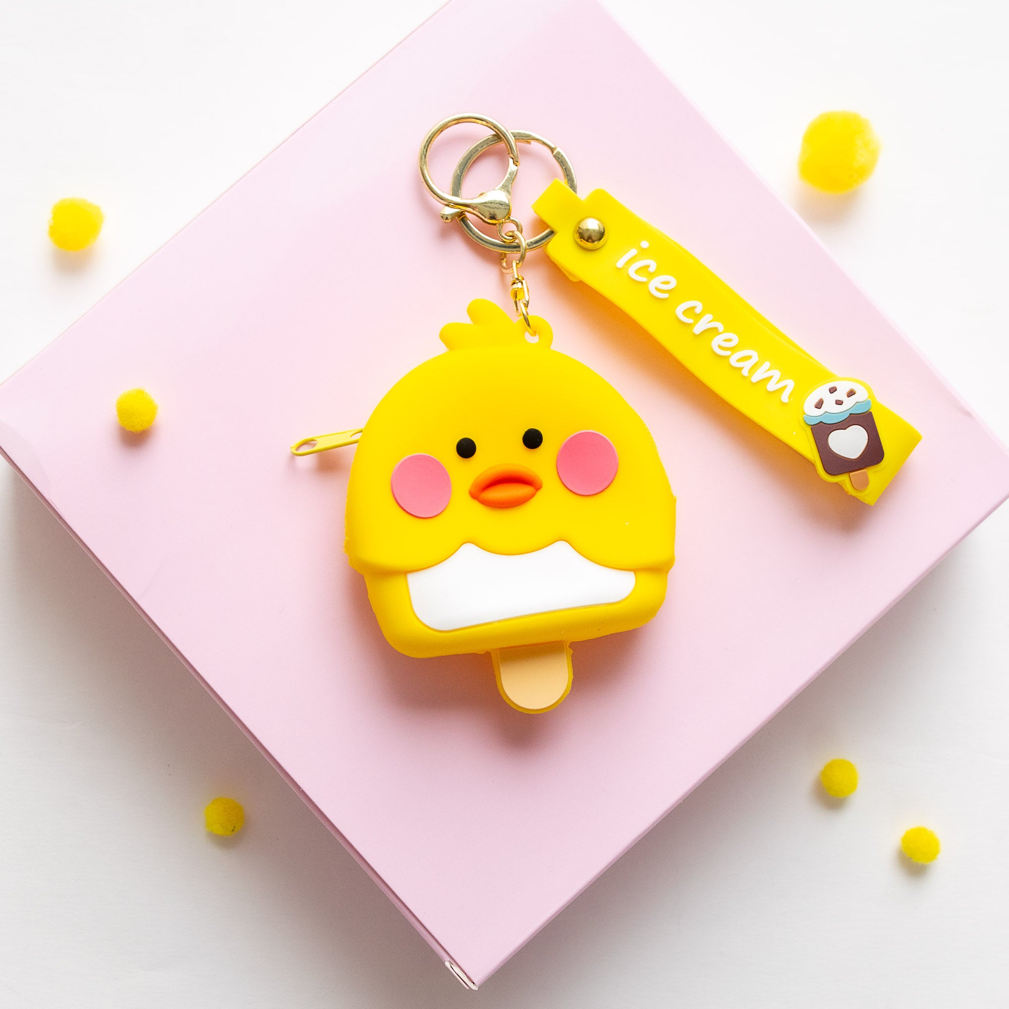 Porte Monnaie en silicone Poussin - Glace