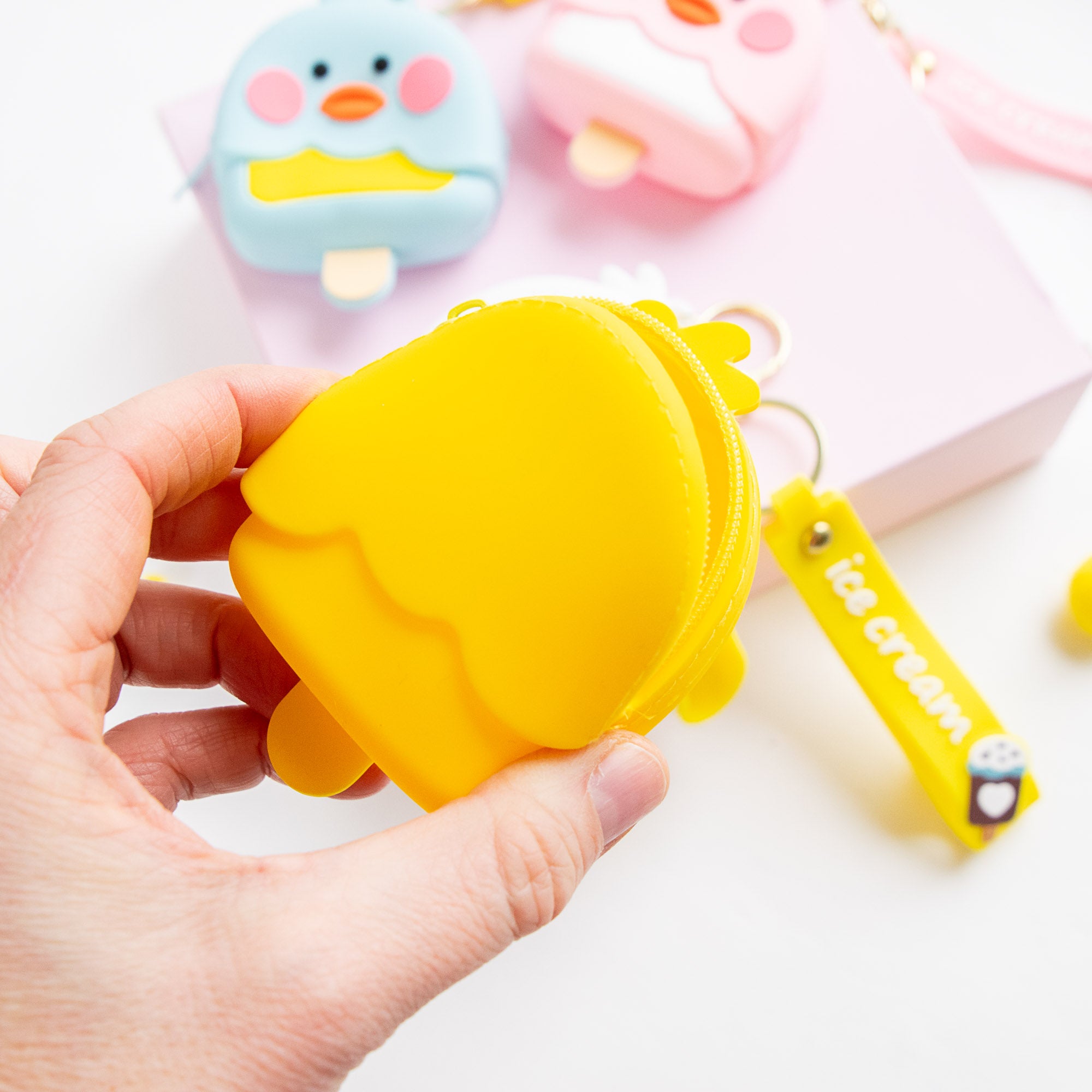 Porte Monnaie en silicone Poussin - Glace