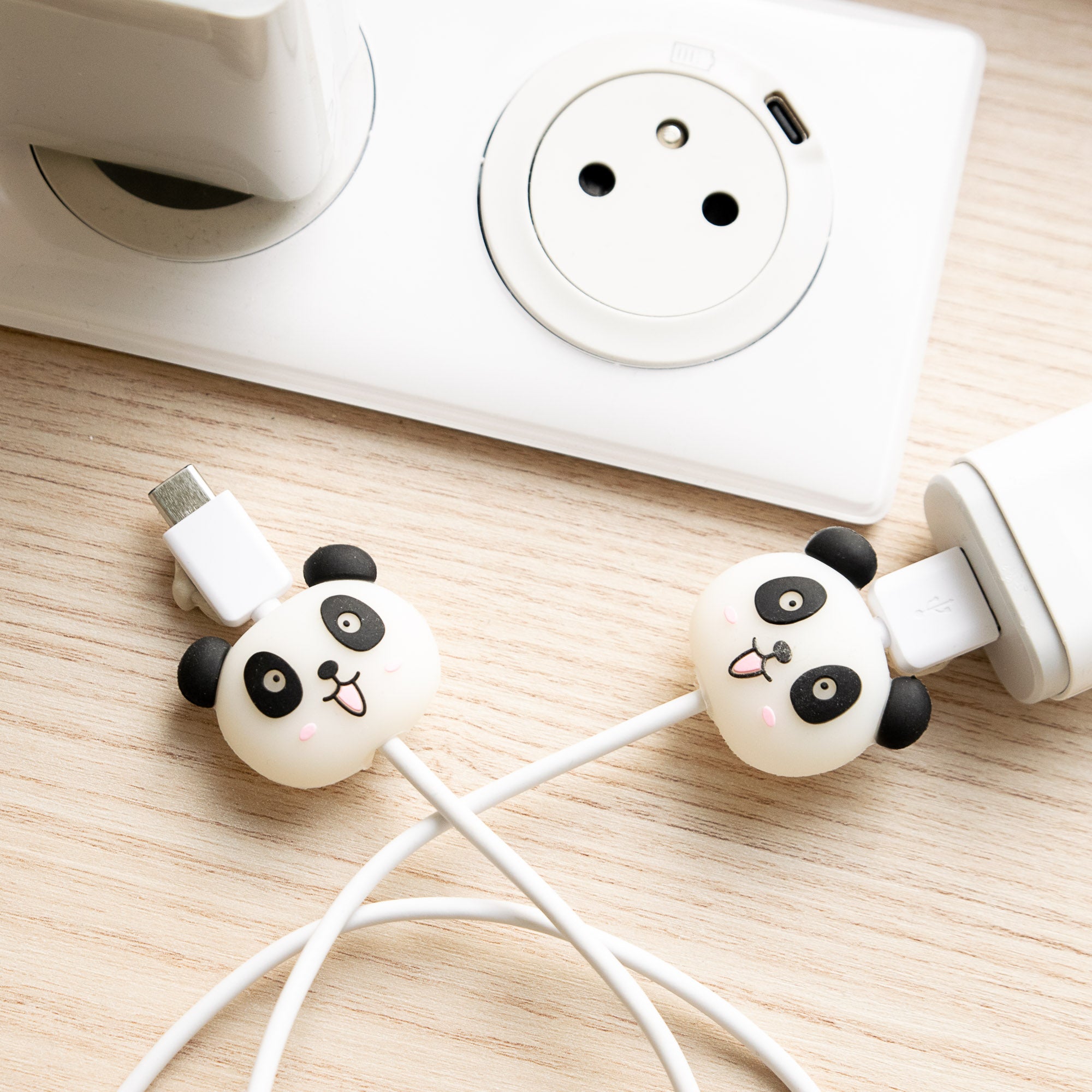 Protège-câble Panda Kawaii USB