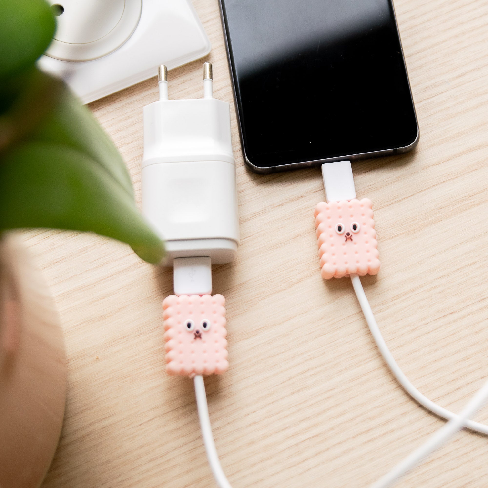 Protège-câble Kawaii USB Biscuit