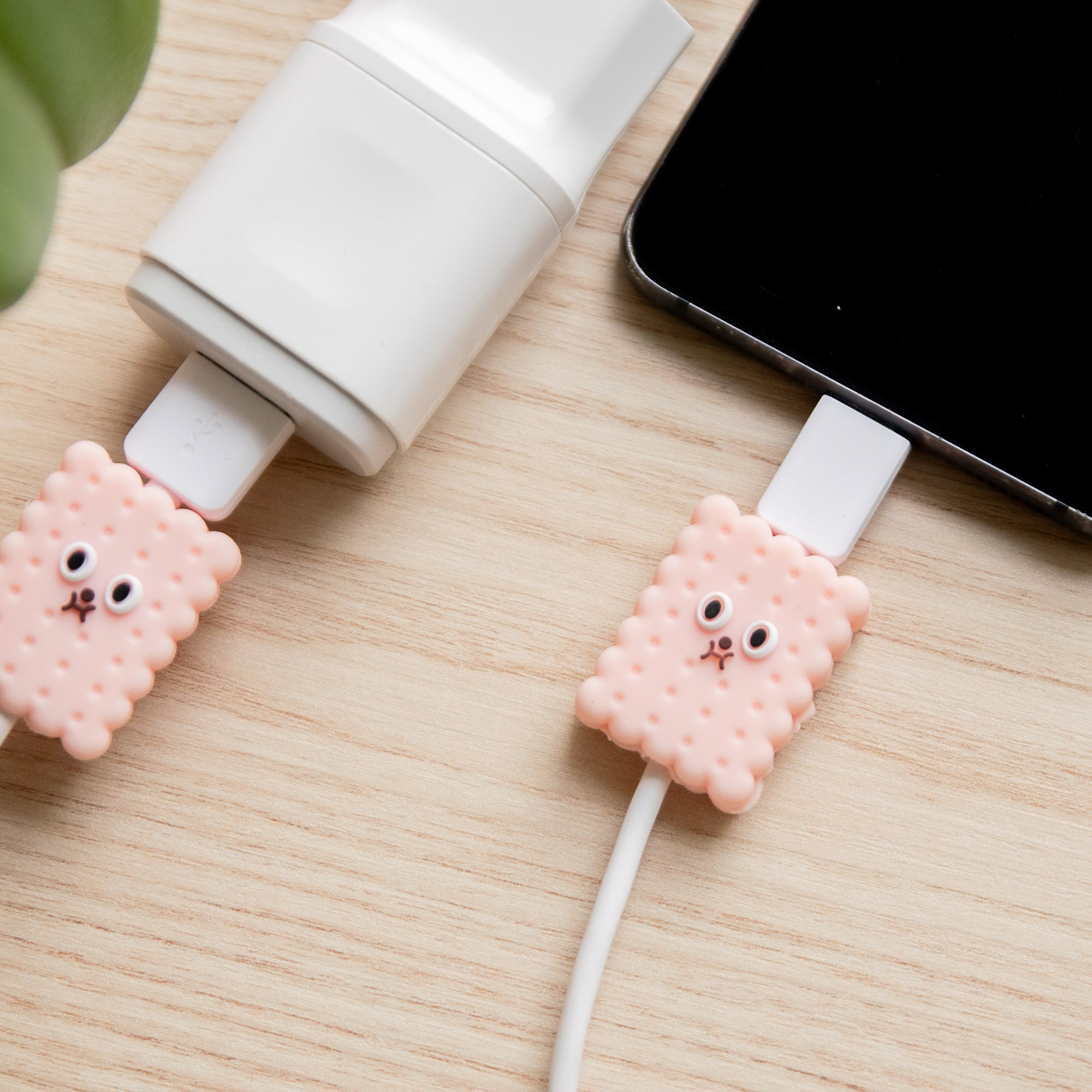 Protège-câble Kawaii USB Biscuit