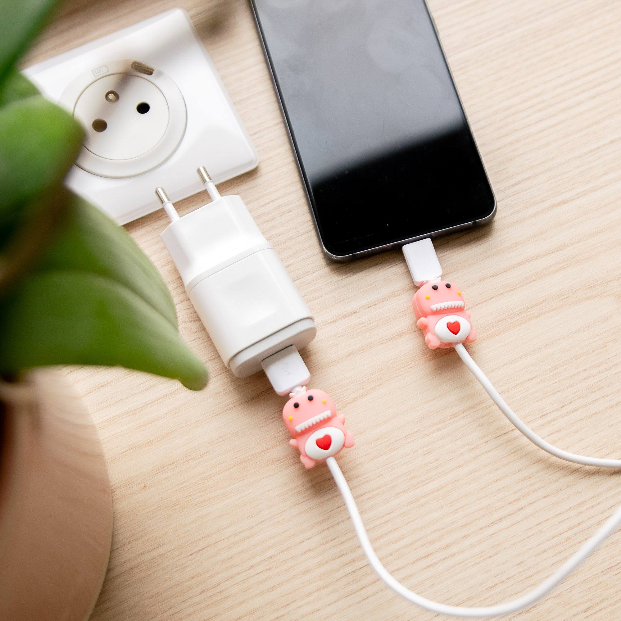 Protège-câble Kawaii USB Dinosaure