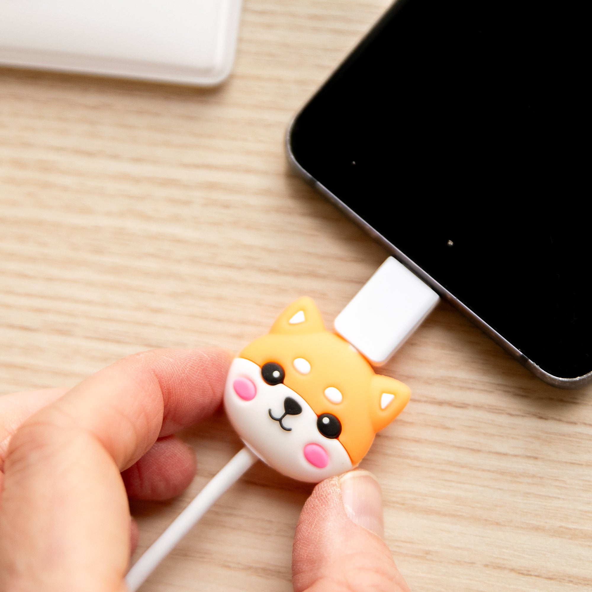 Protège-câble Kawaii USB Shiba Inu