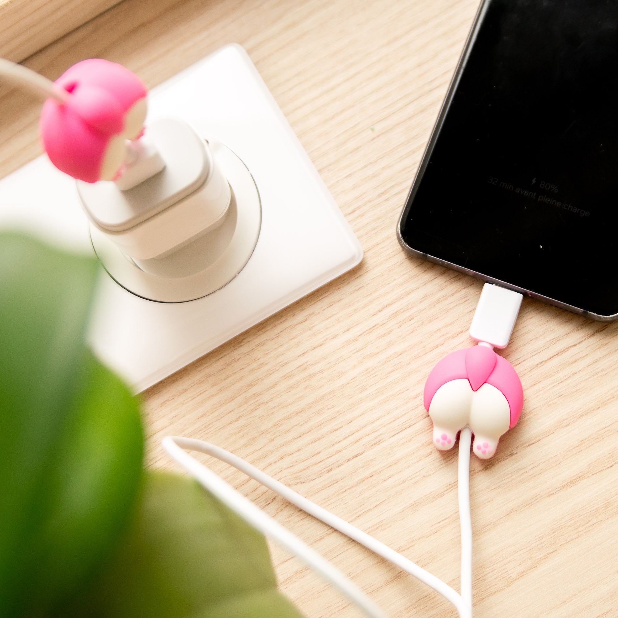 Protège-câble Kawaii USB Fesses de Shiba Inu