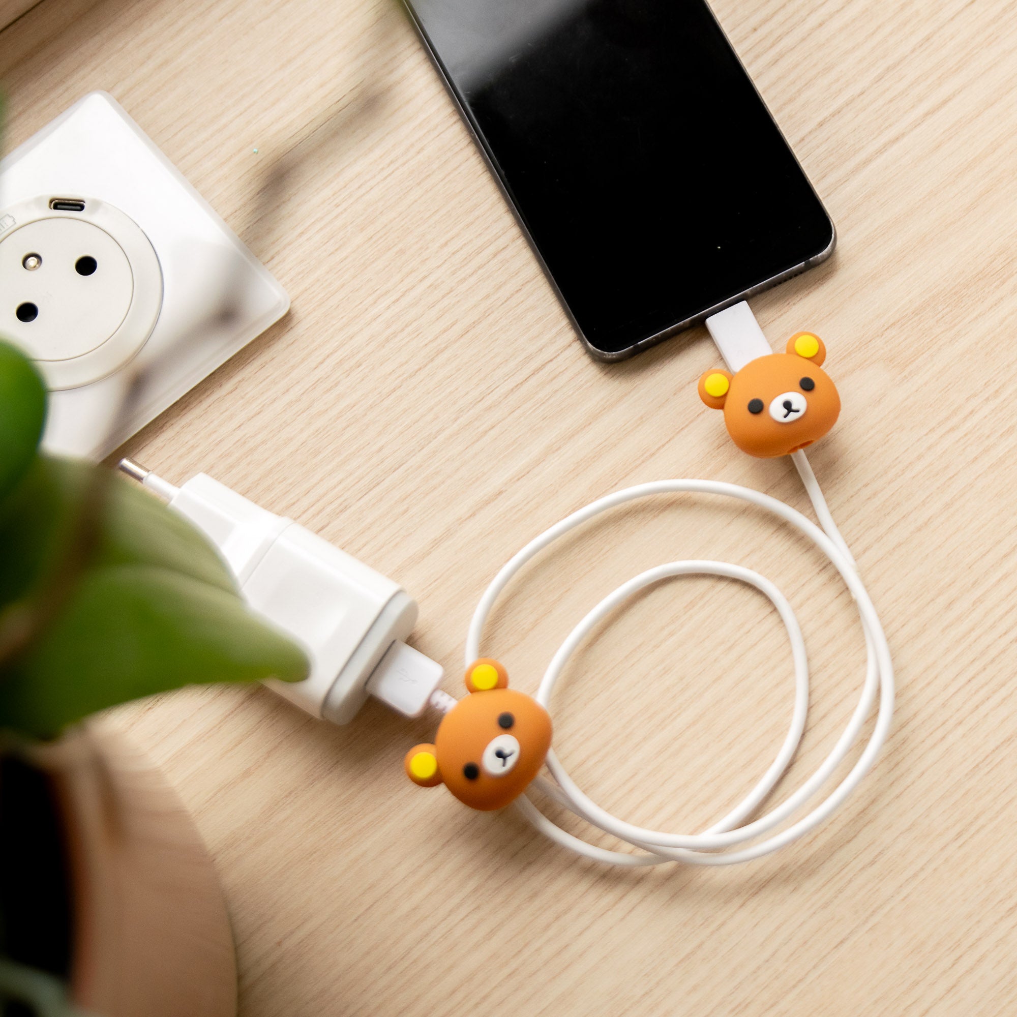 Kawaii Bär USB-Kabelschutz