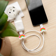 Kawaii Regenbogen USB-Kabelschutz