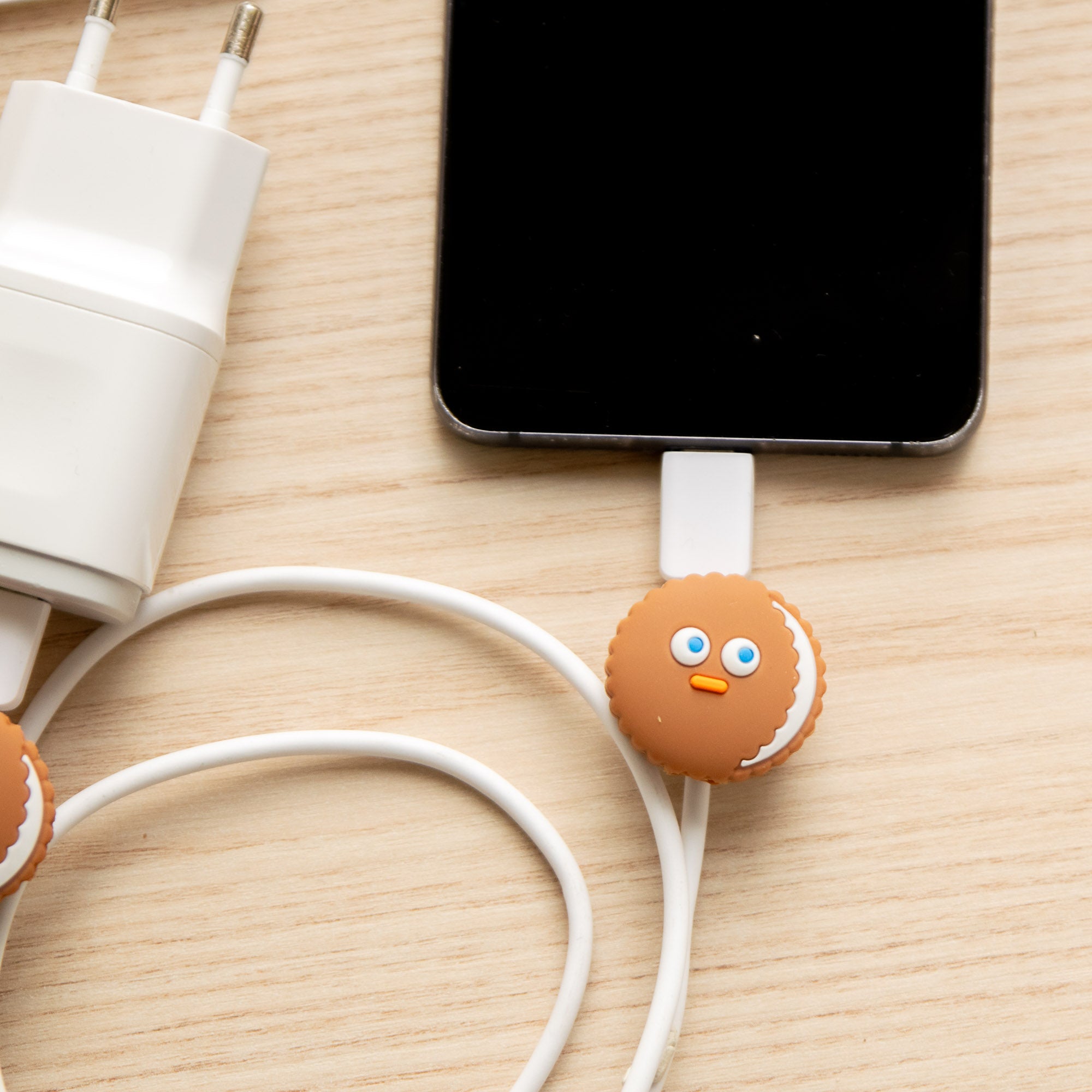 Kawaii USB-Kabelschutz, Oreo-Keks-Design