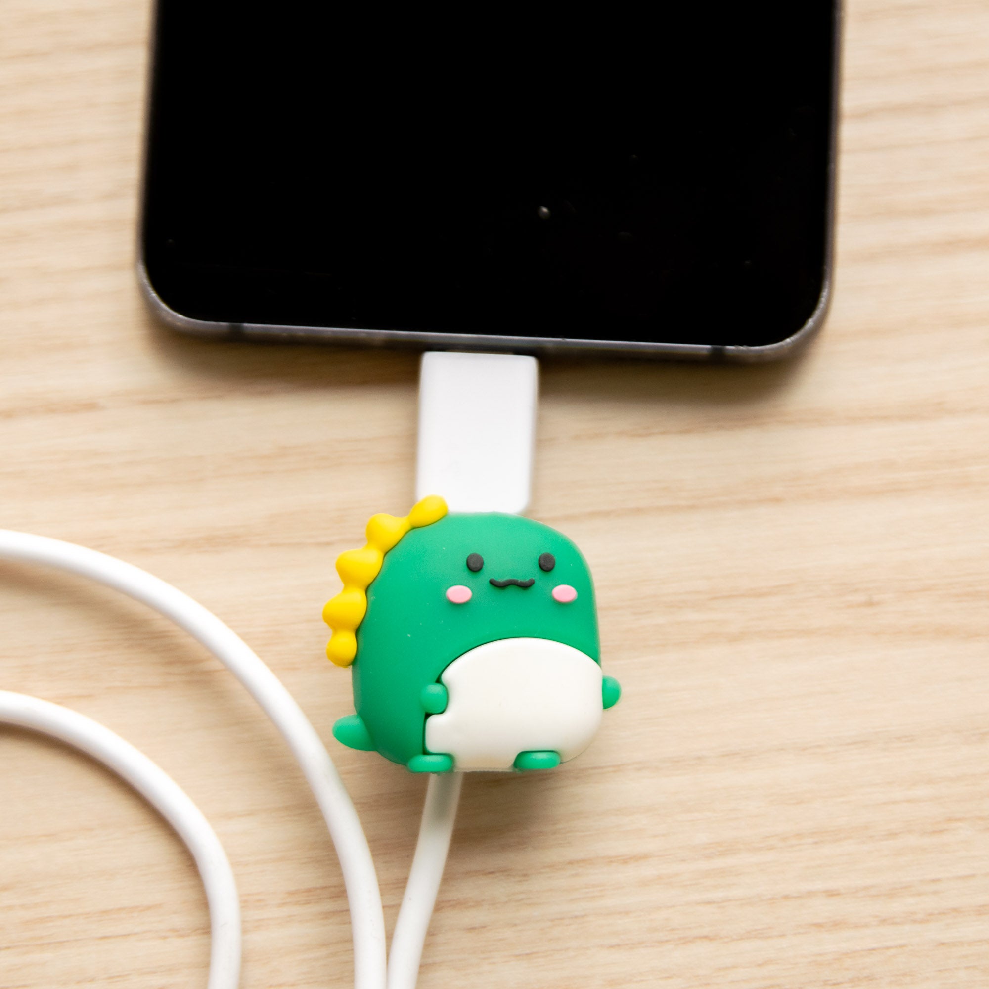 Protège-câble Kawaii USB Dinosaure Vert