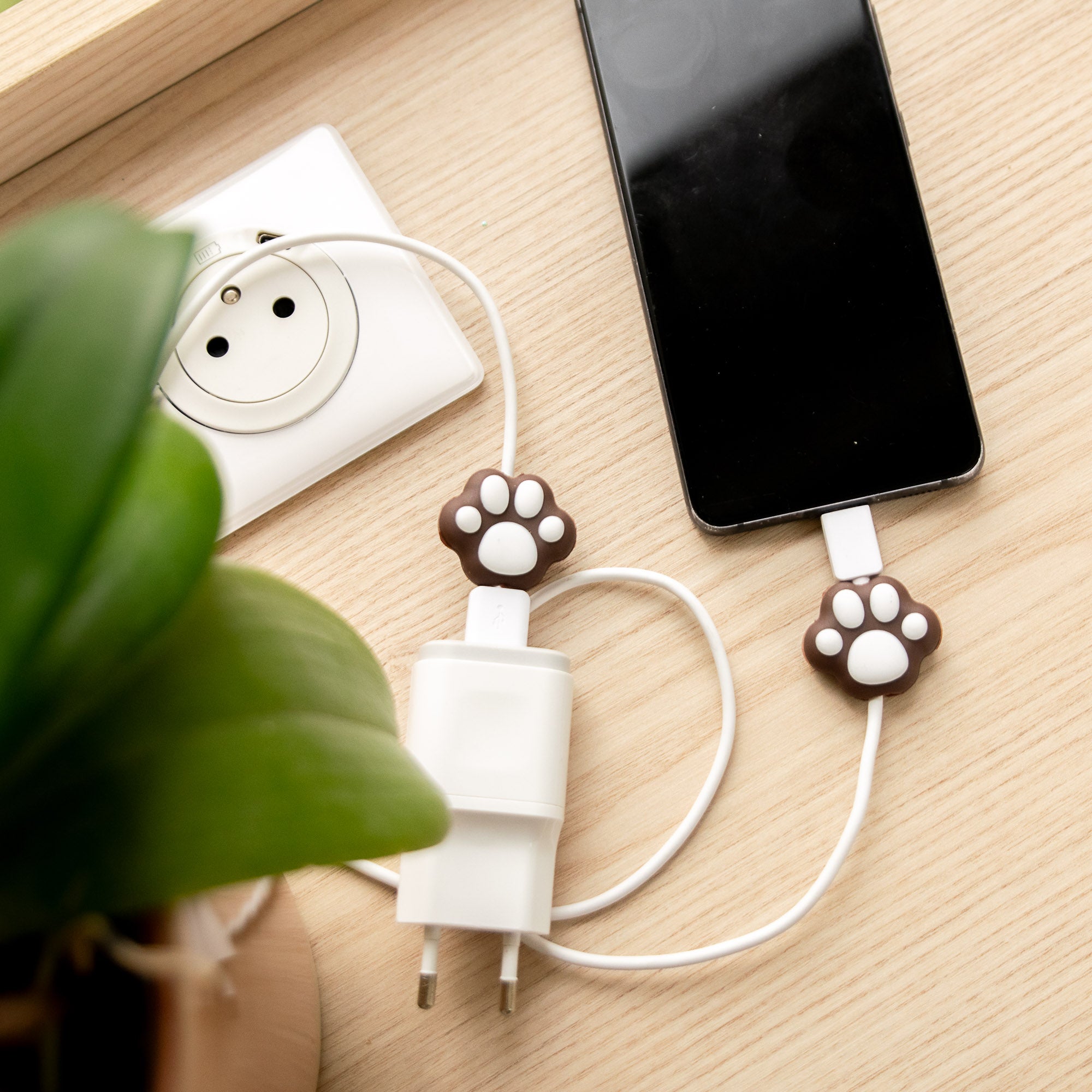 Kawaii Katzenpfote USB-Kabelschutz