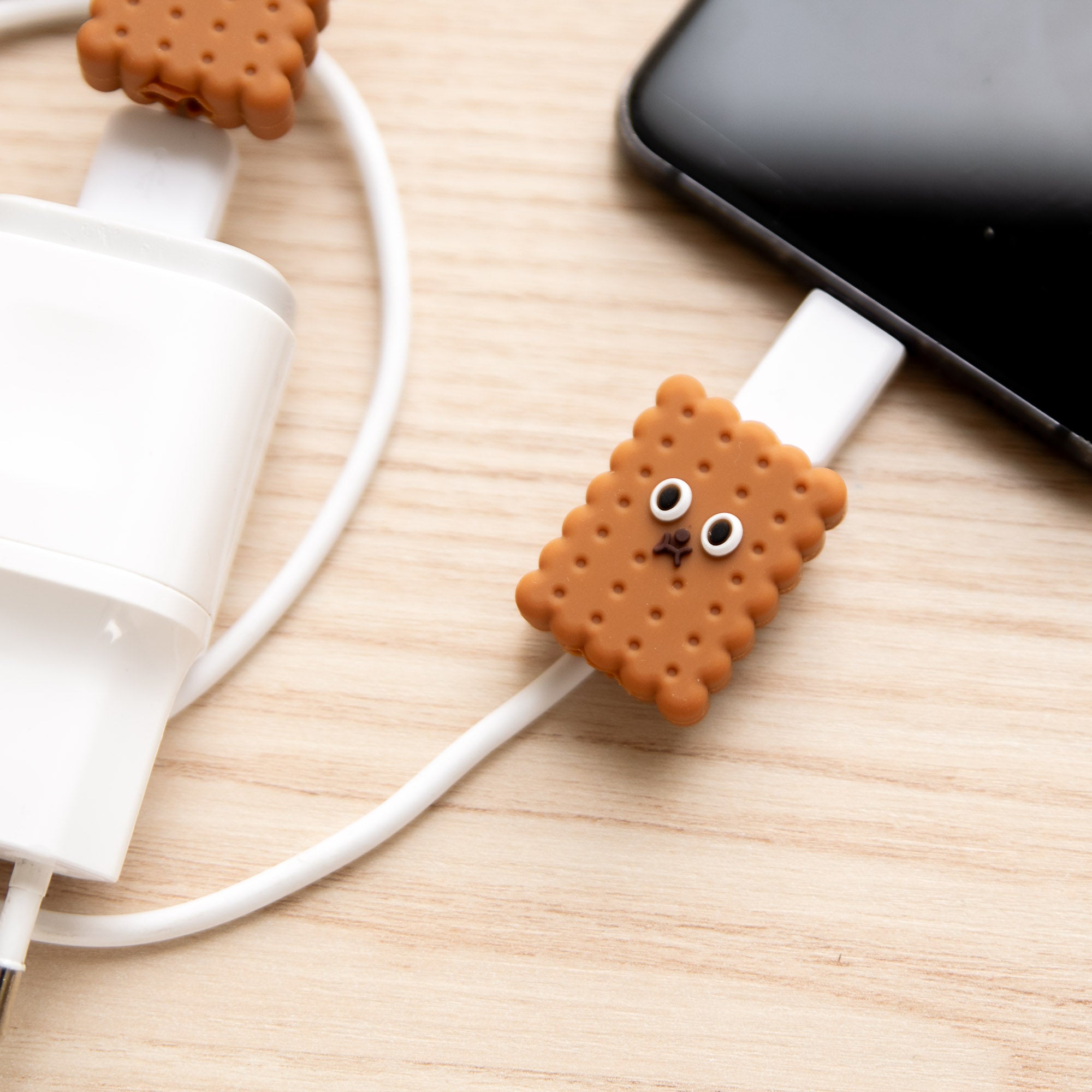 Protège-câble Kawaii USB Biscuit