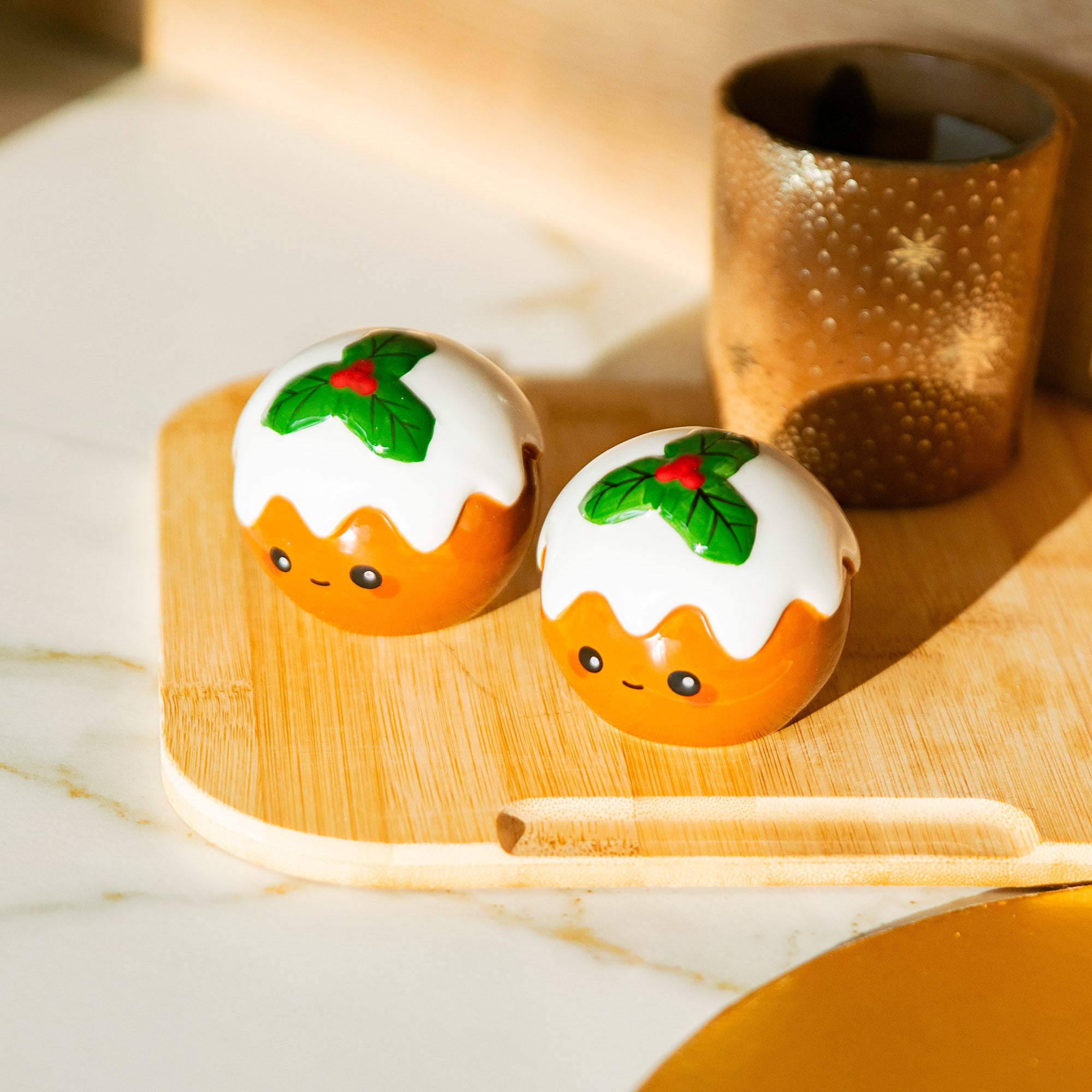 Salière & Poivrière Pudding de Noël