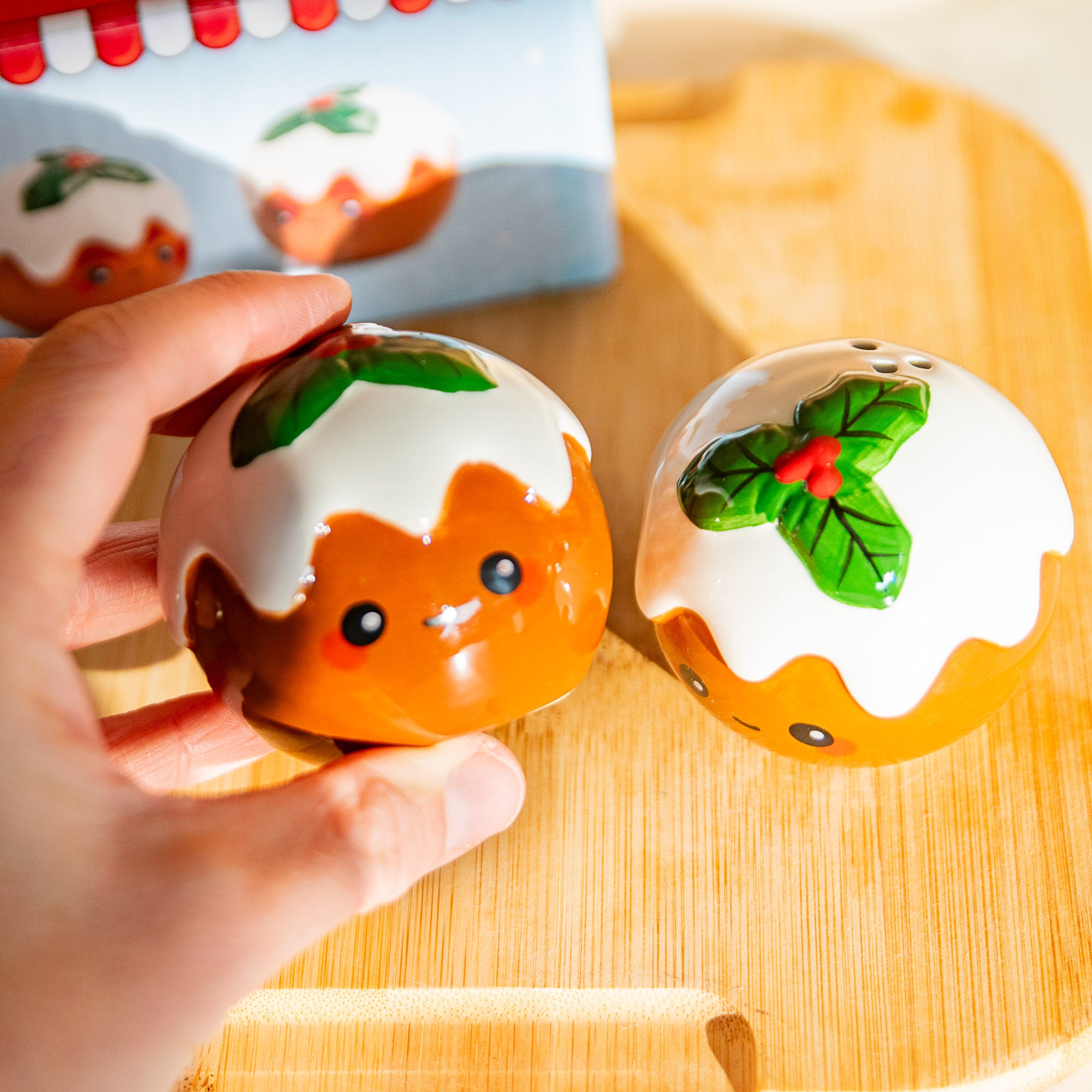 Salière & Poivrière Pudding de Noël