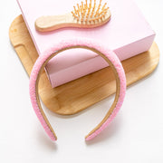 Pinkes glänzendes Stirnband