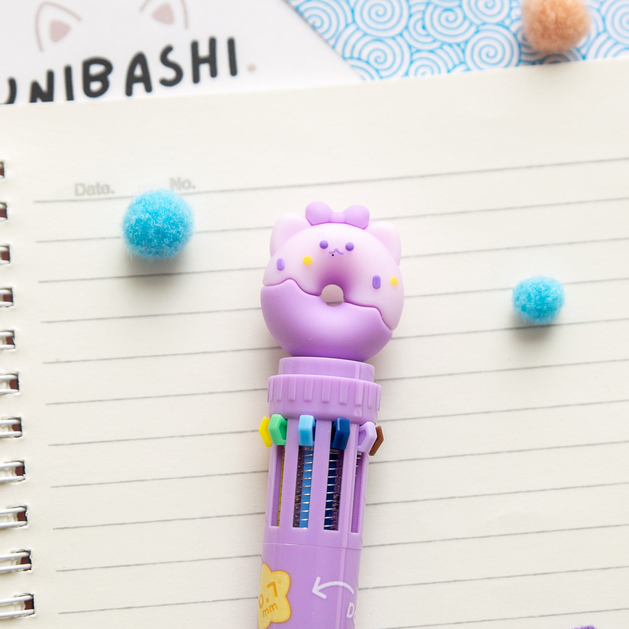 Stylo Kawaii 10 couleurs - Donut