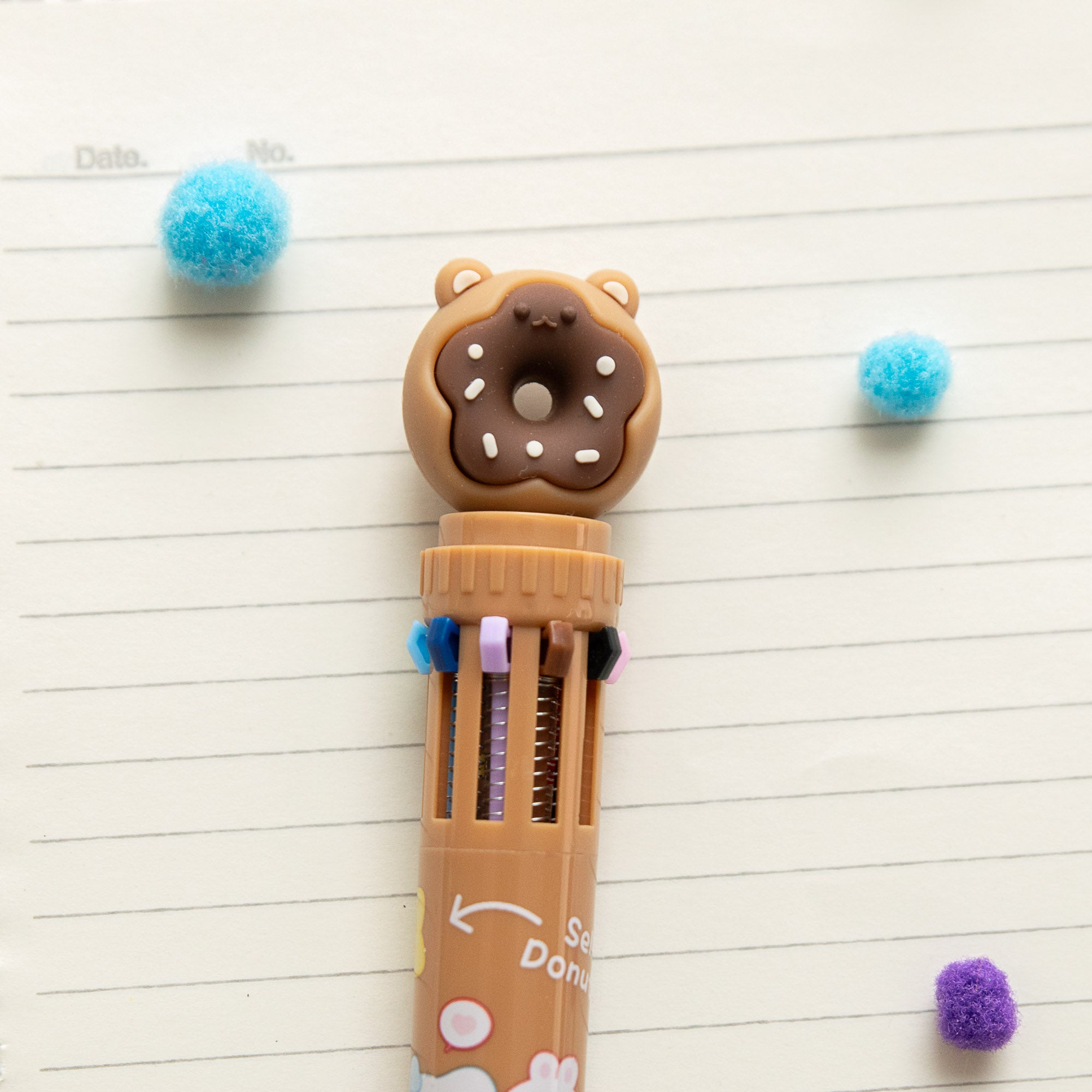 Stylo Kawaii 10 couleurs - Donut