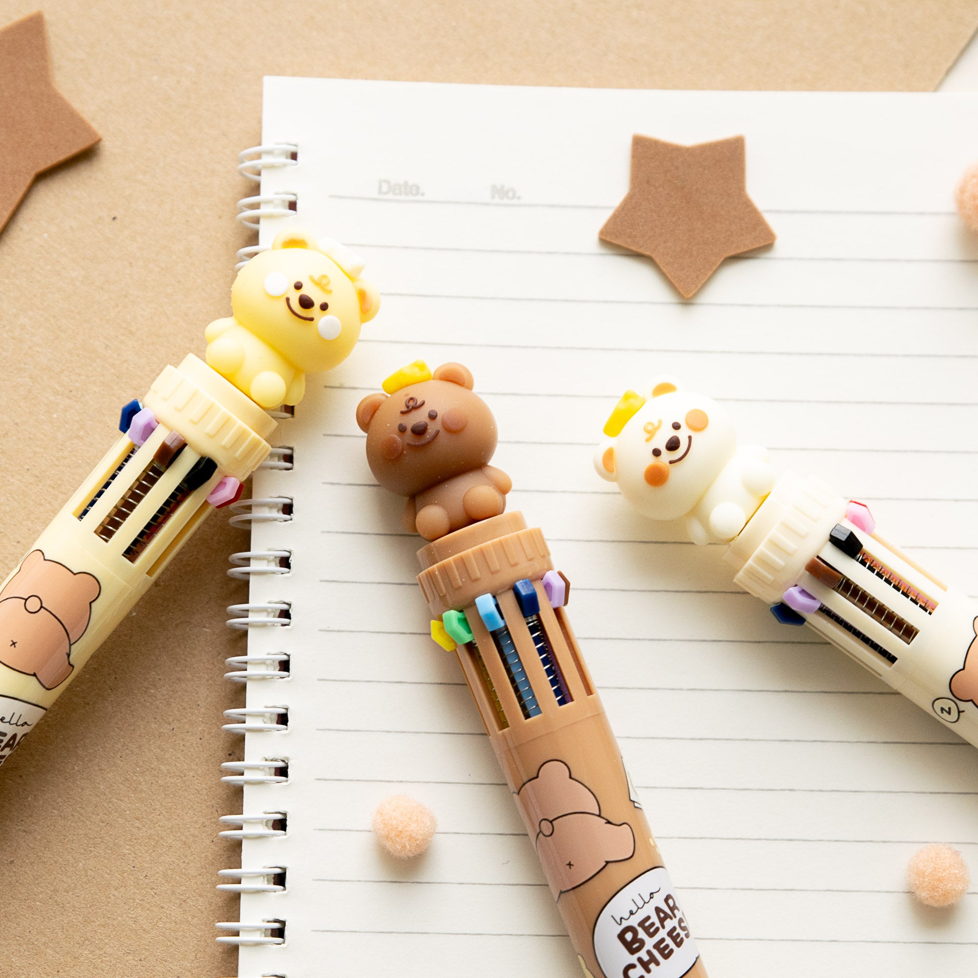 Kawaii-Stift, 10 Farben – Pommes-Tüte