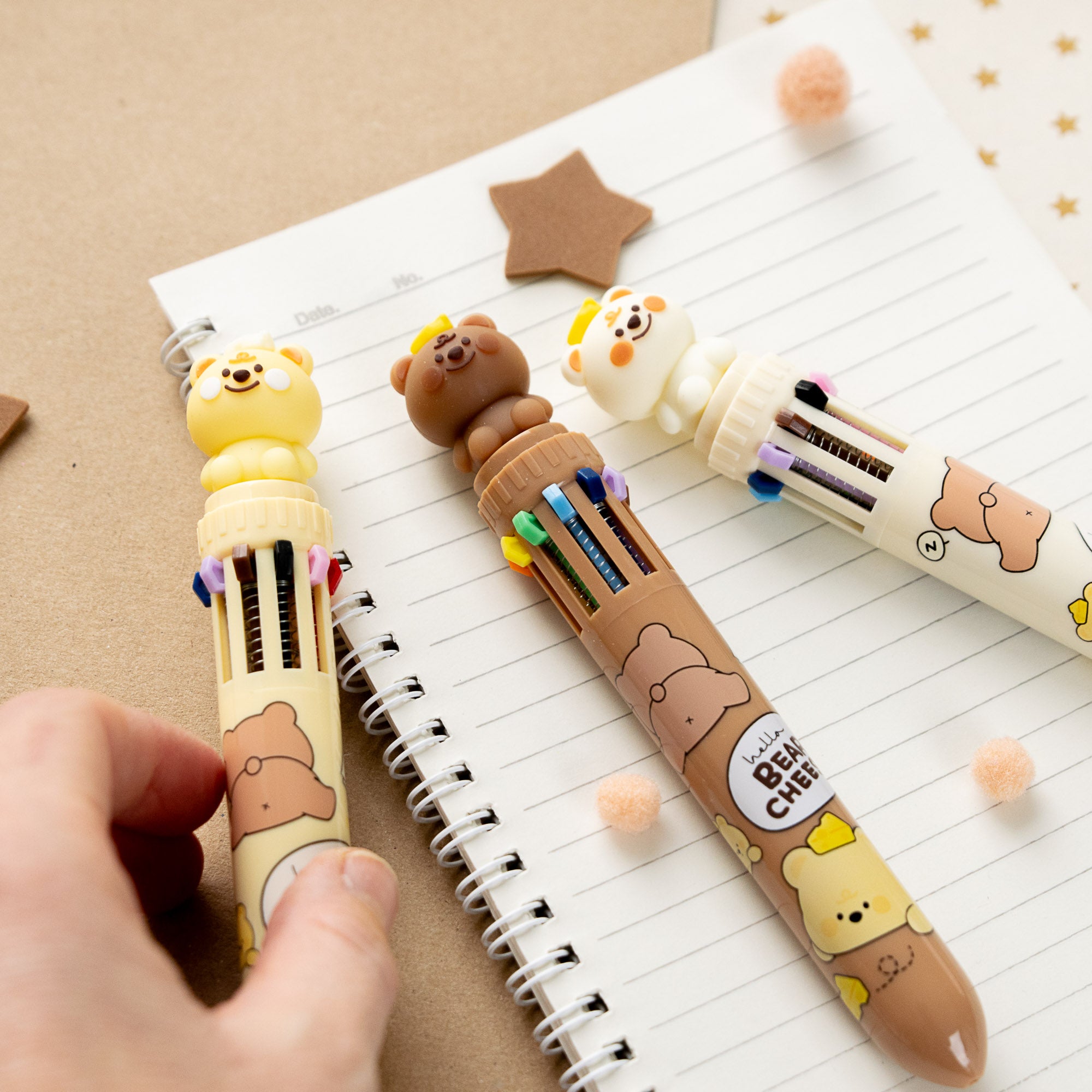Kawaii-Stift, 10 Farben – Pommes-Tüte