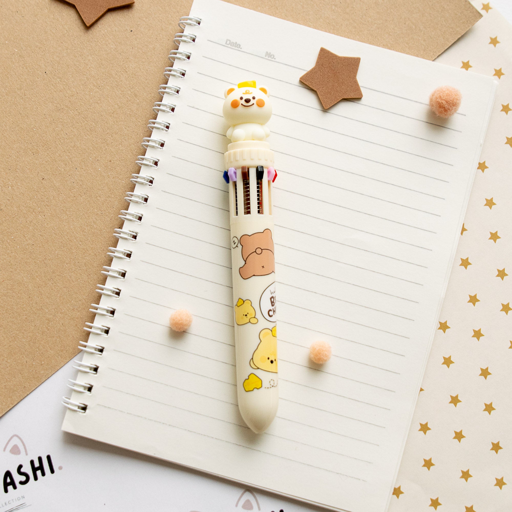 Kawaii-Stift, 10 Farben – Pommes-Tüte