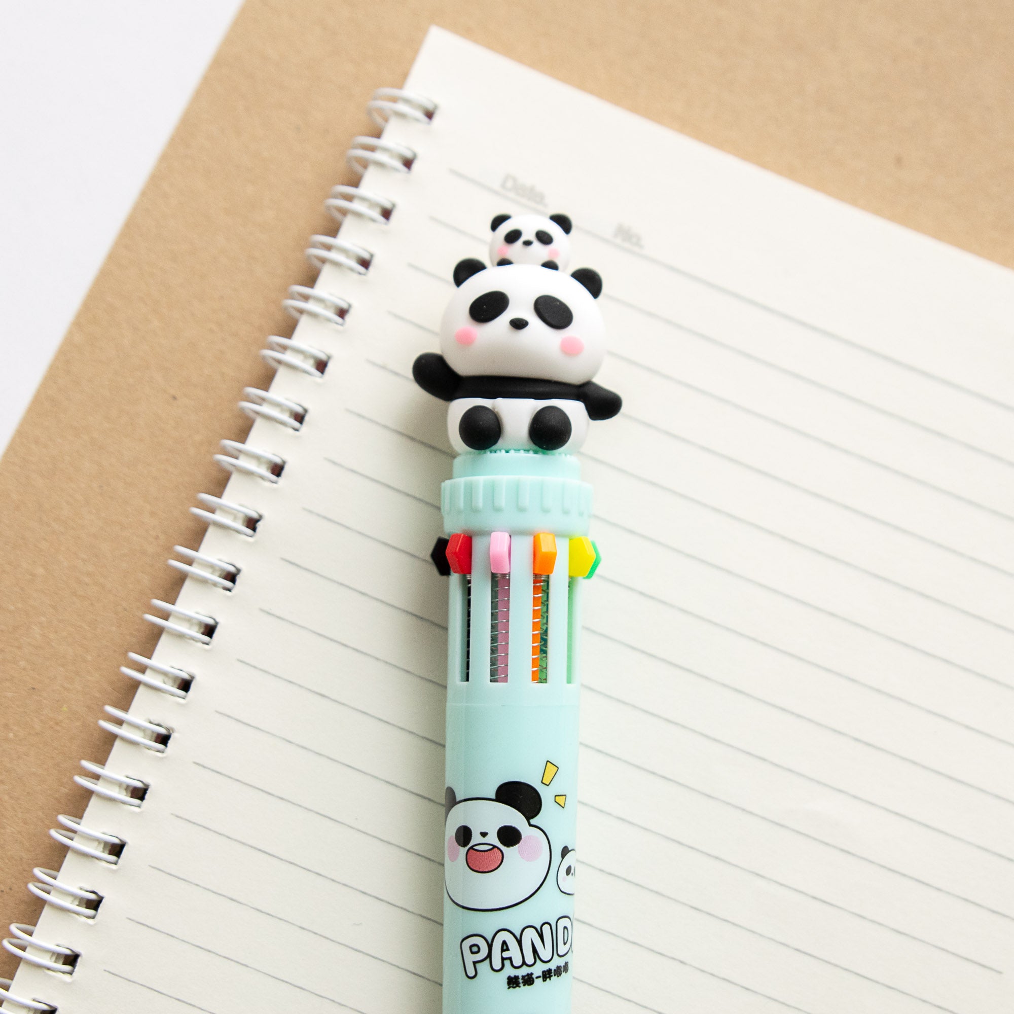 Kawaii-Stift, 10 Farben – Panda