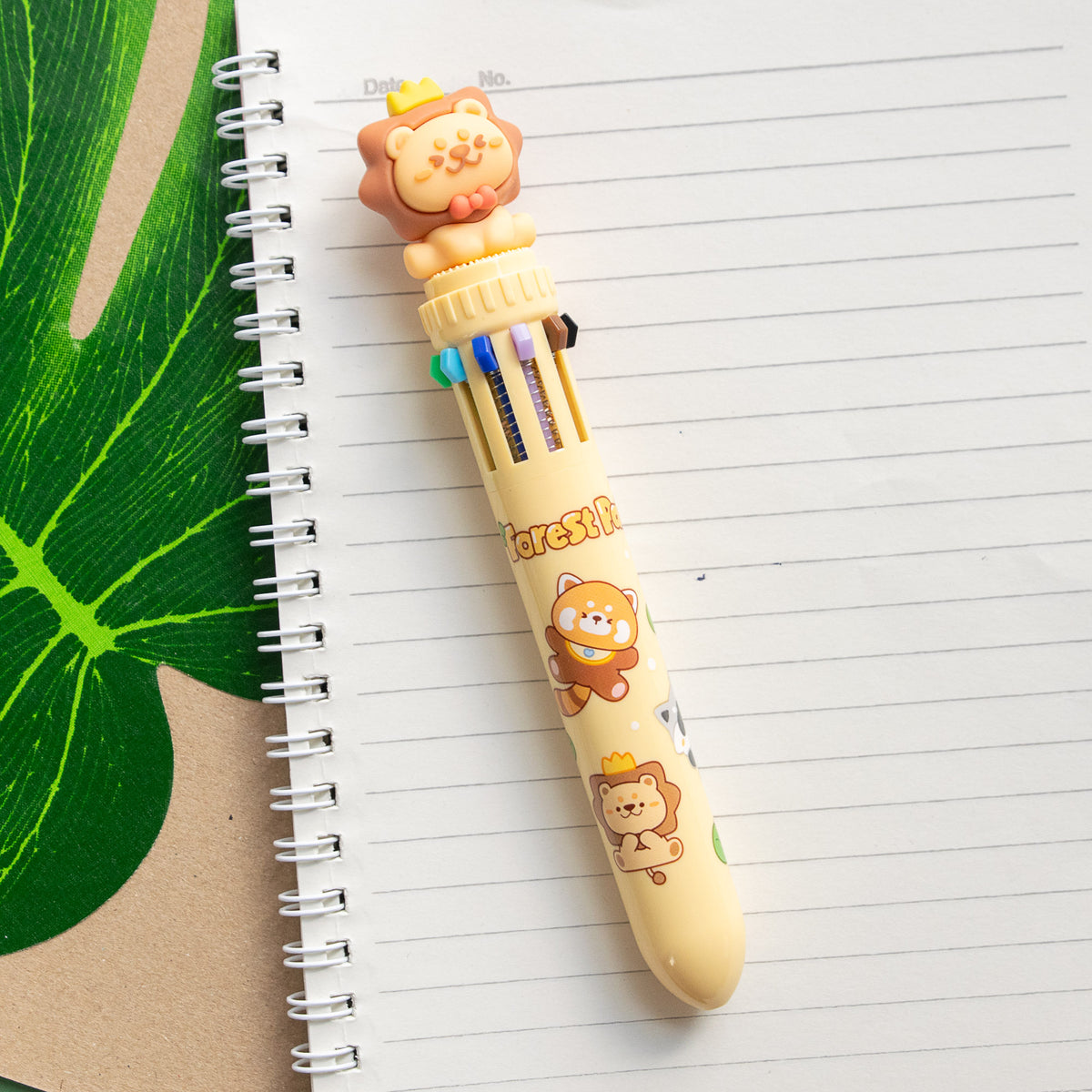Stylo Kawaii 10 couleurs - Lion