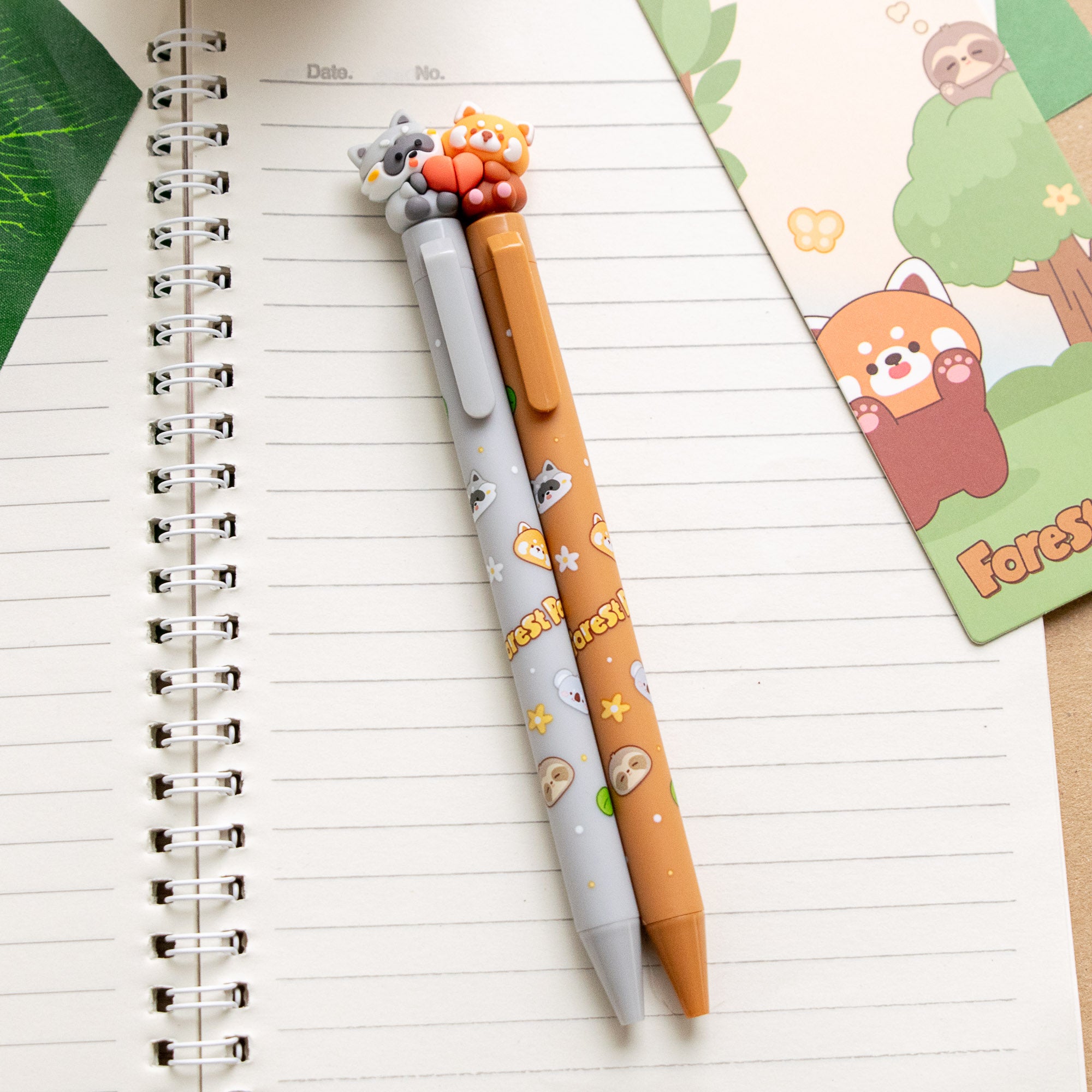 Stylo Gel Kawaii BFF - Animaux de la forêt