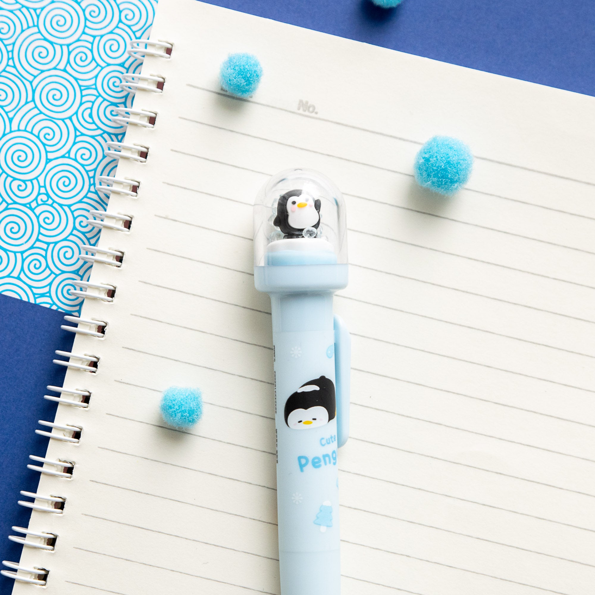 Kawaii Schneekugel-Stift – Einhorn