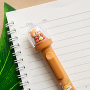 Stylo Kawaii Boule à neige – Panda Roux