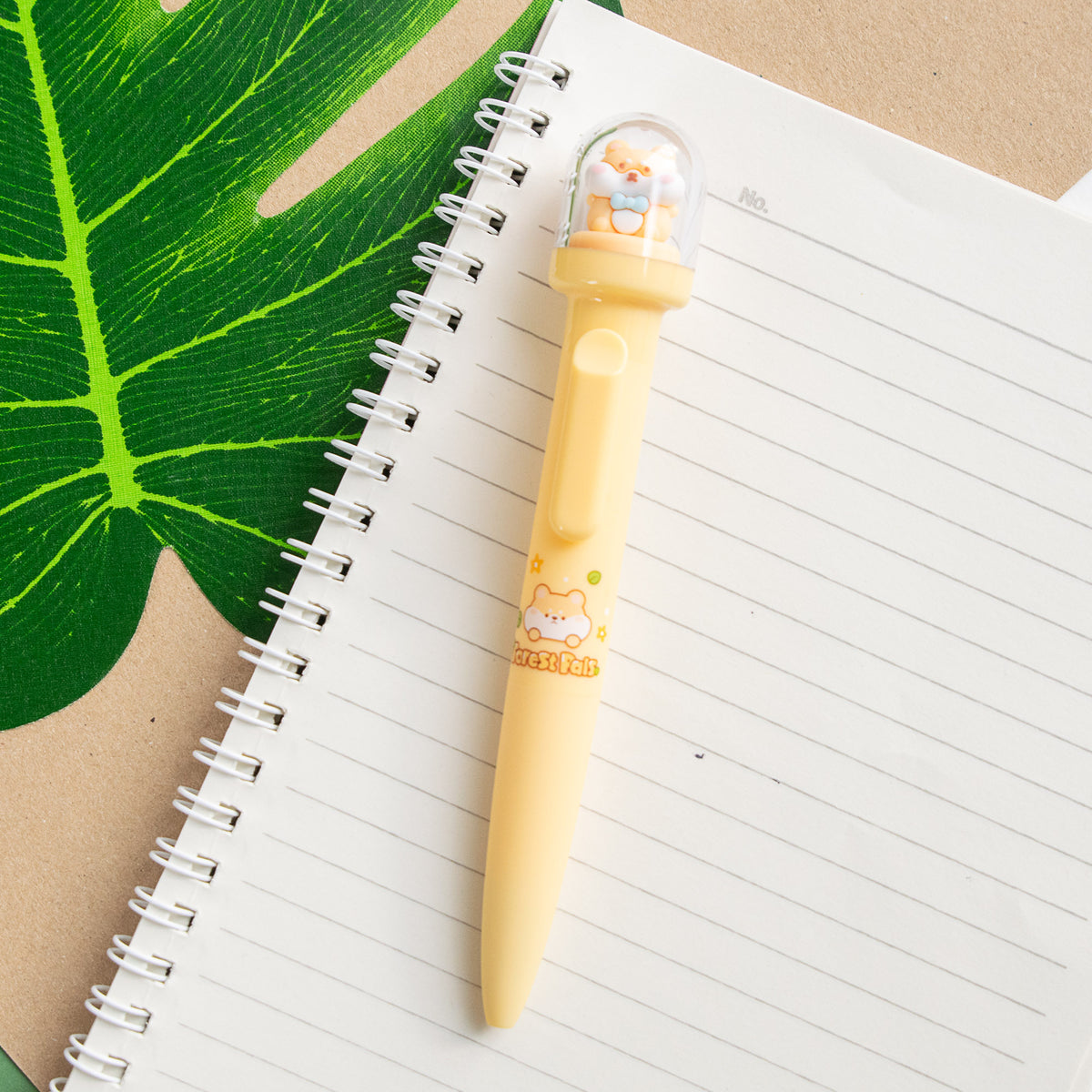 Stylo Kawaii Boule à neige – Ecureuil