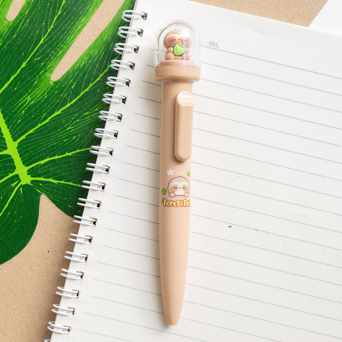 Stylo Kawaii Boule à neige – Paresseux