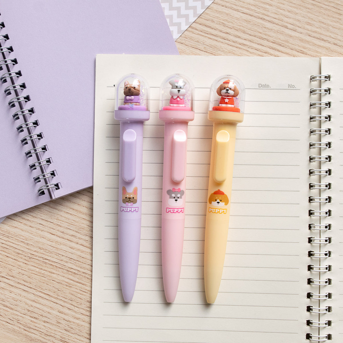 Stylo Kawaii Boule à neige – Chien
