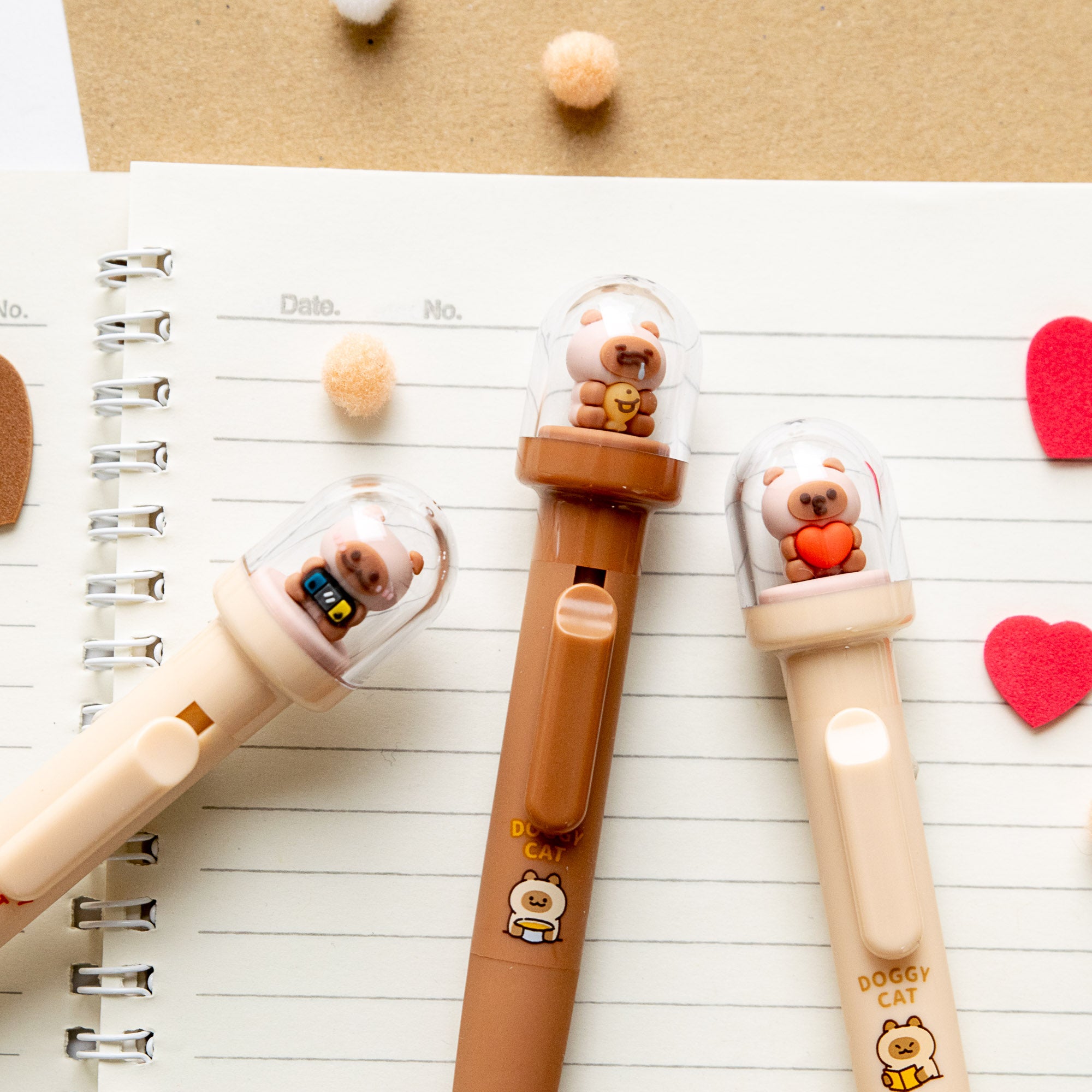 Kawaii Schneekugel-Stift – Einhorn