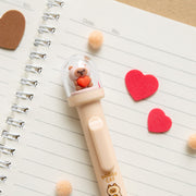 Kawaii Schneekugel-Stift – Einhorn