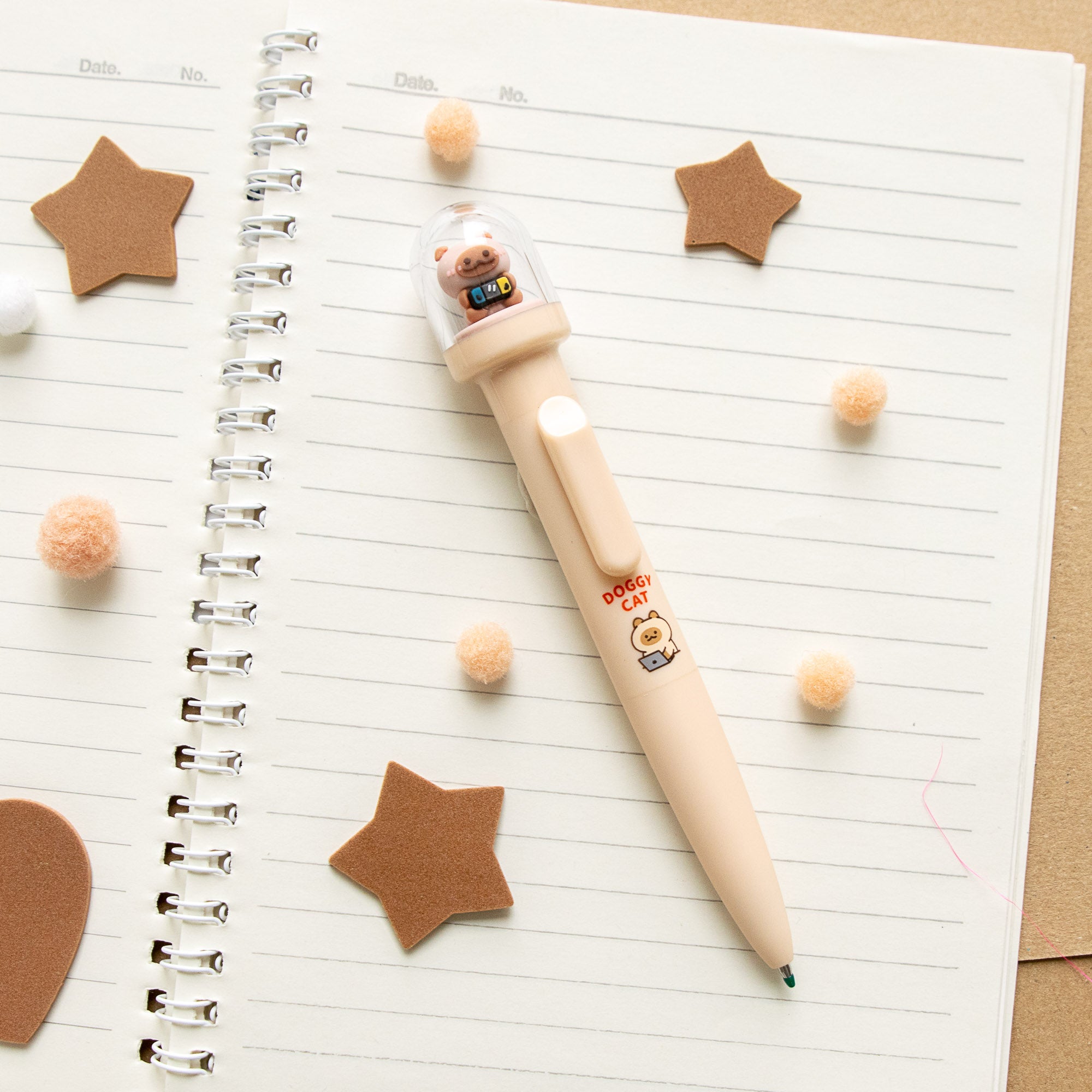 Kawaii Schneekugel-Stift – Einhorn