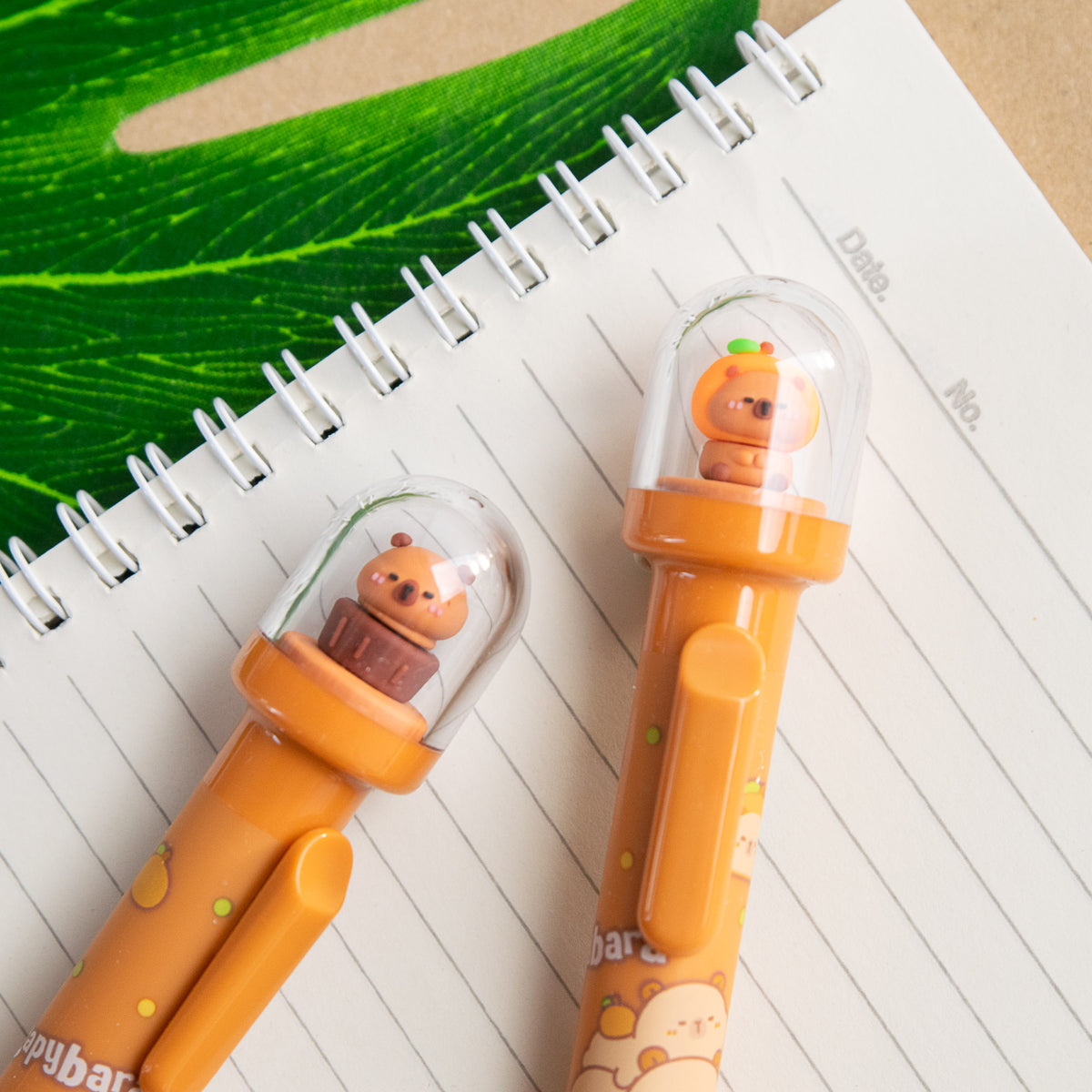 Stylo Kawaii Boule à neige – Capybara