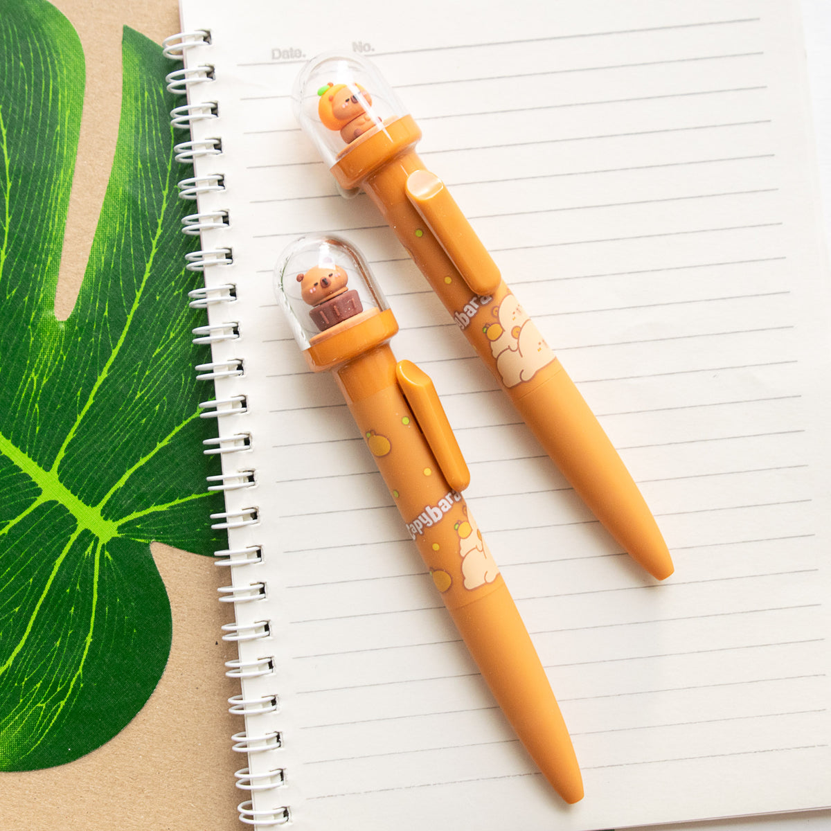 Stylo Kawaii Boule à neige – Capybara