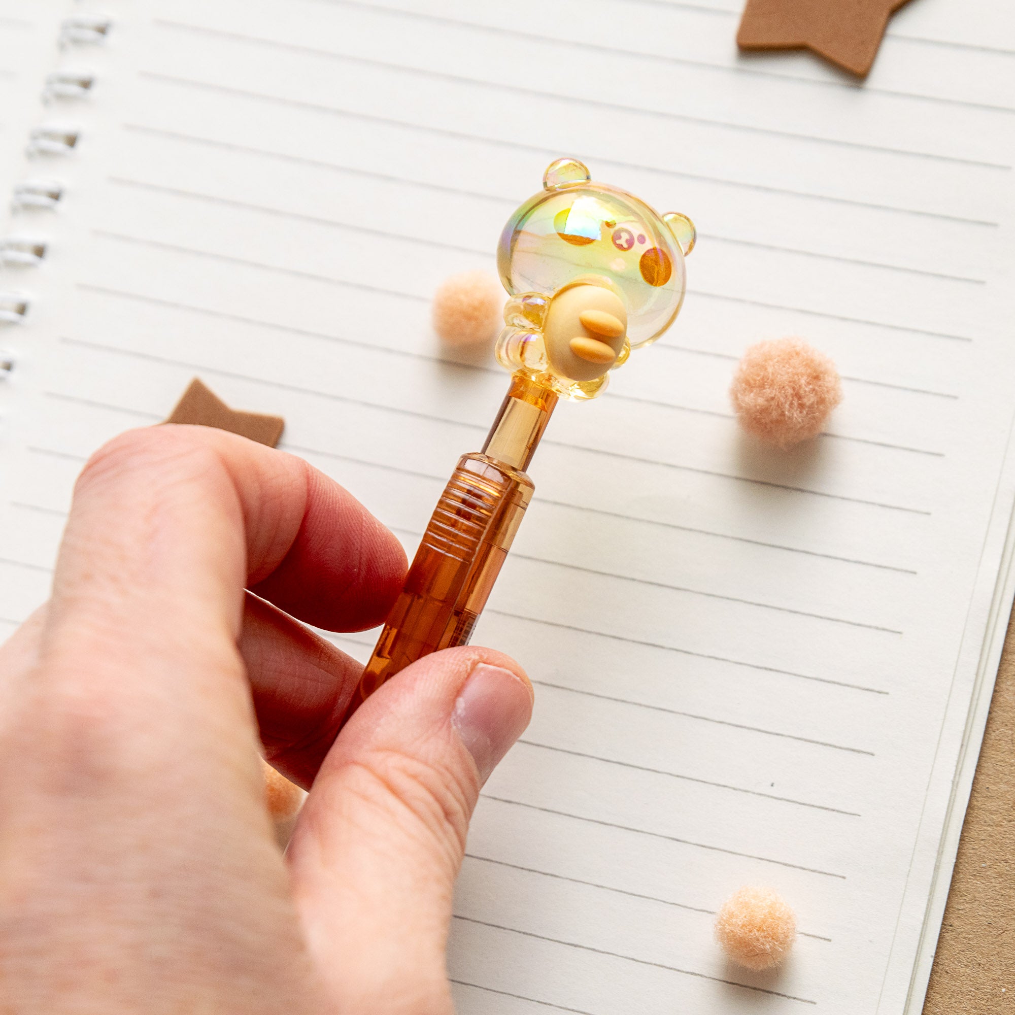 Kawaii Kristall-Gelstift – Katze &amp; Herz
