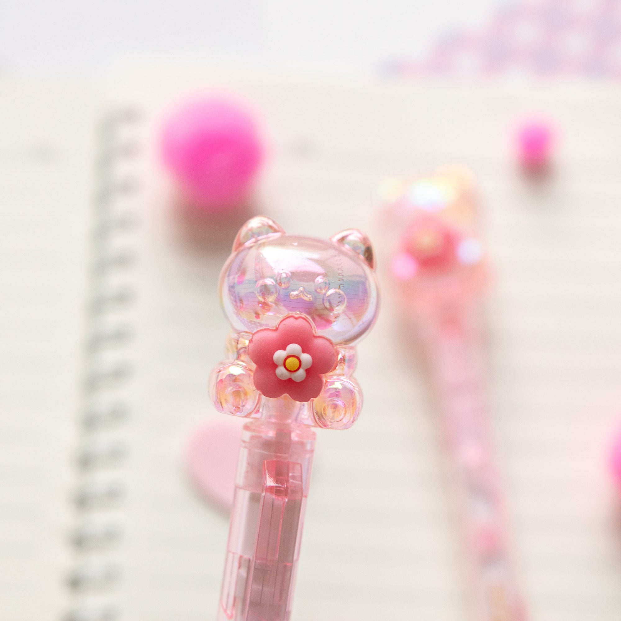 Kawaii Kristall-Gelstift – Katze &amp; Herz